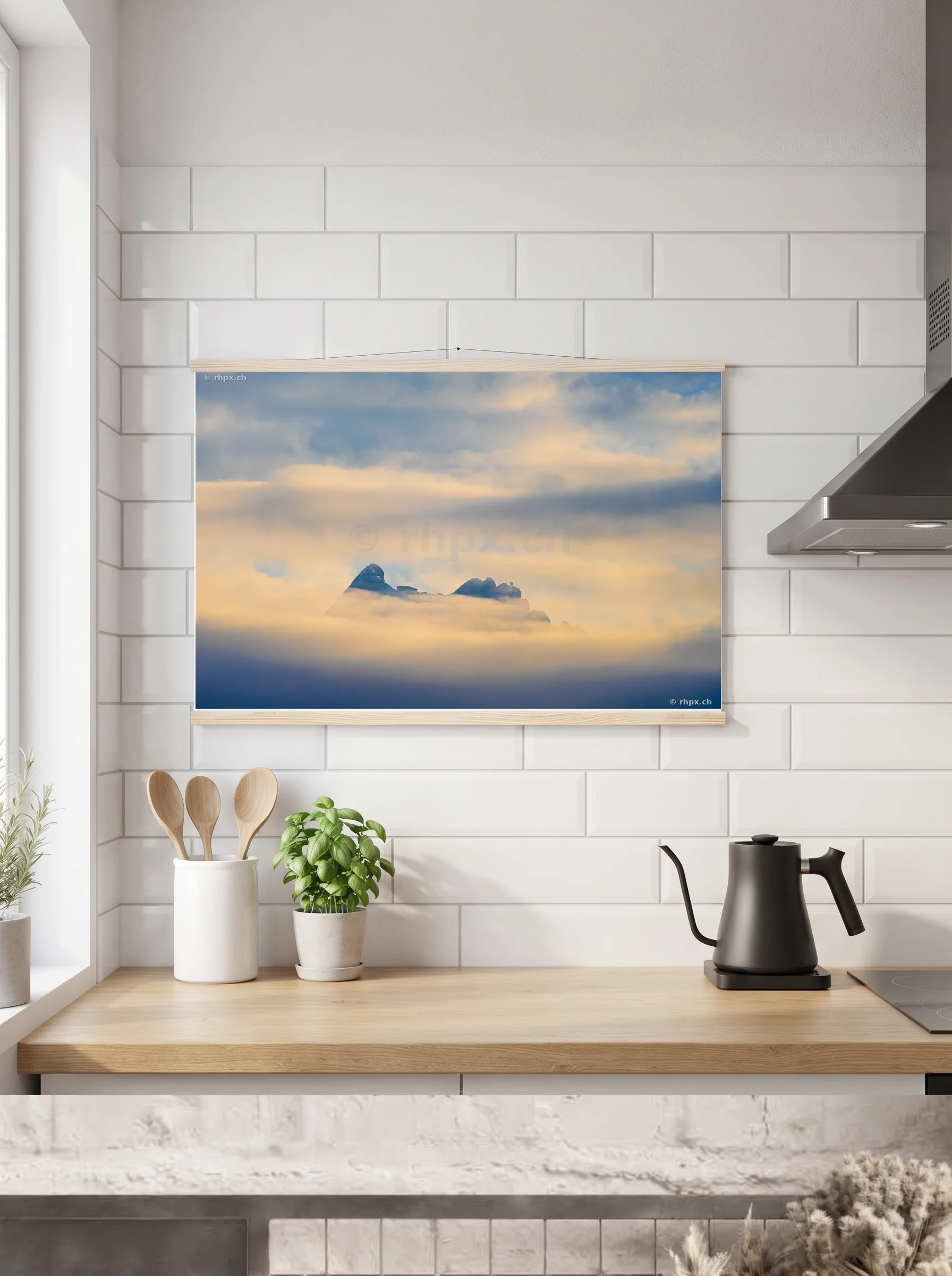 Premium-Poster mit Leisten horizontal 70 x 100 cm