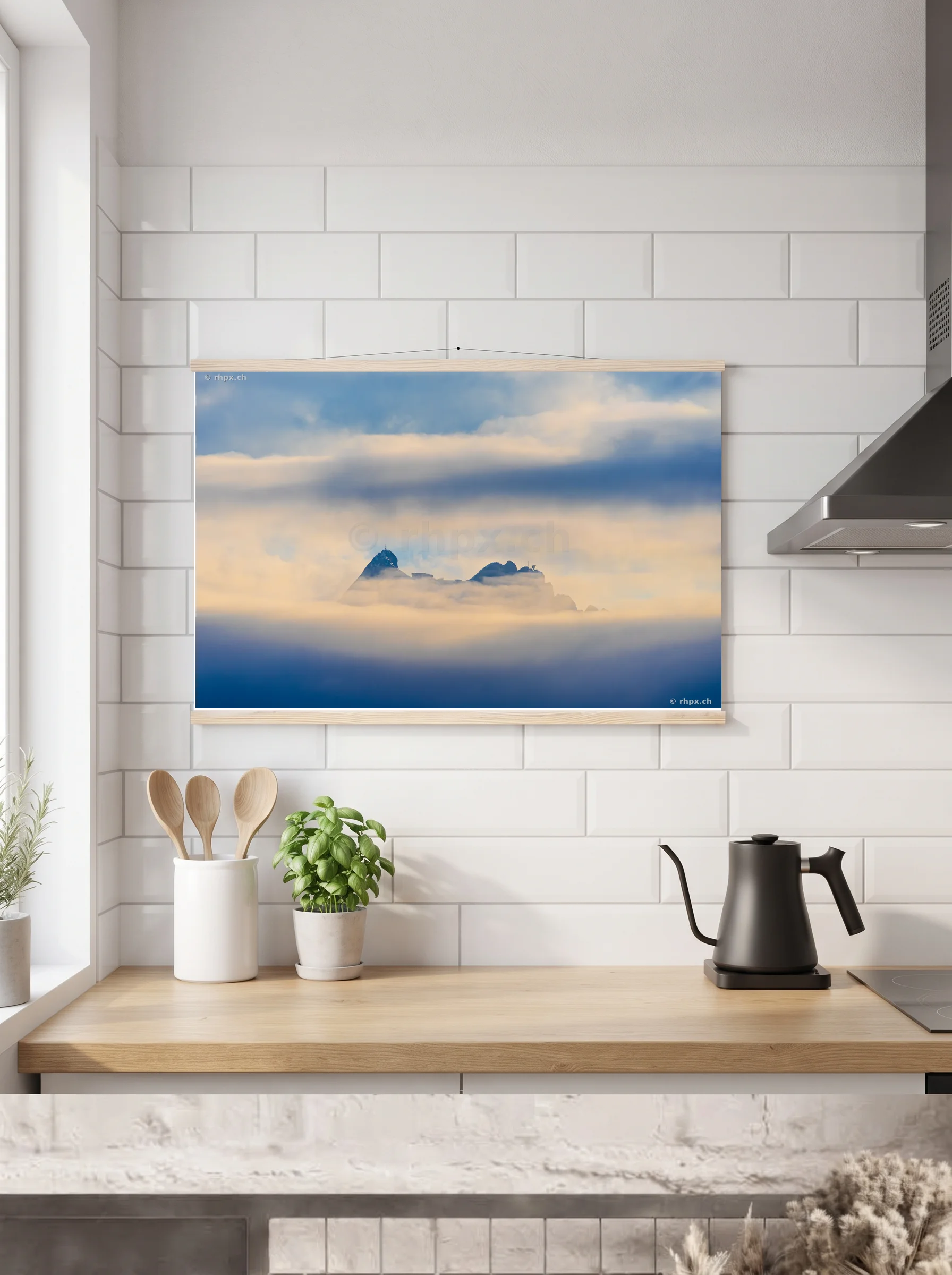 Premium-Poster mit Leisten horizontal 60x90 cm