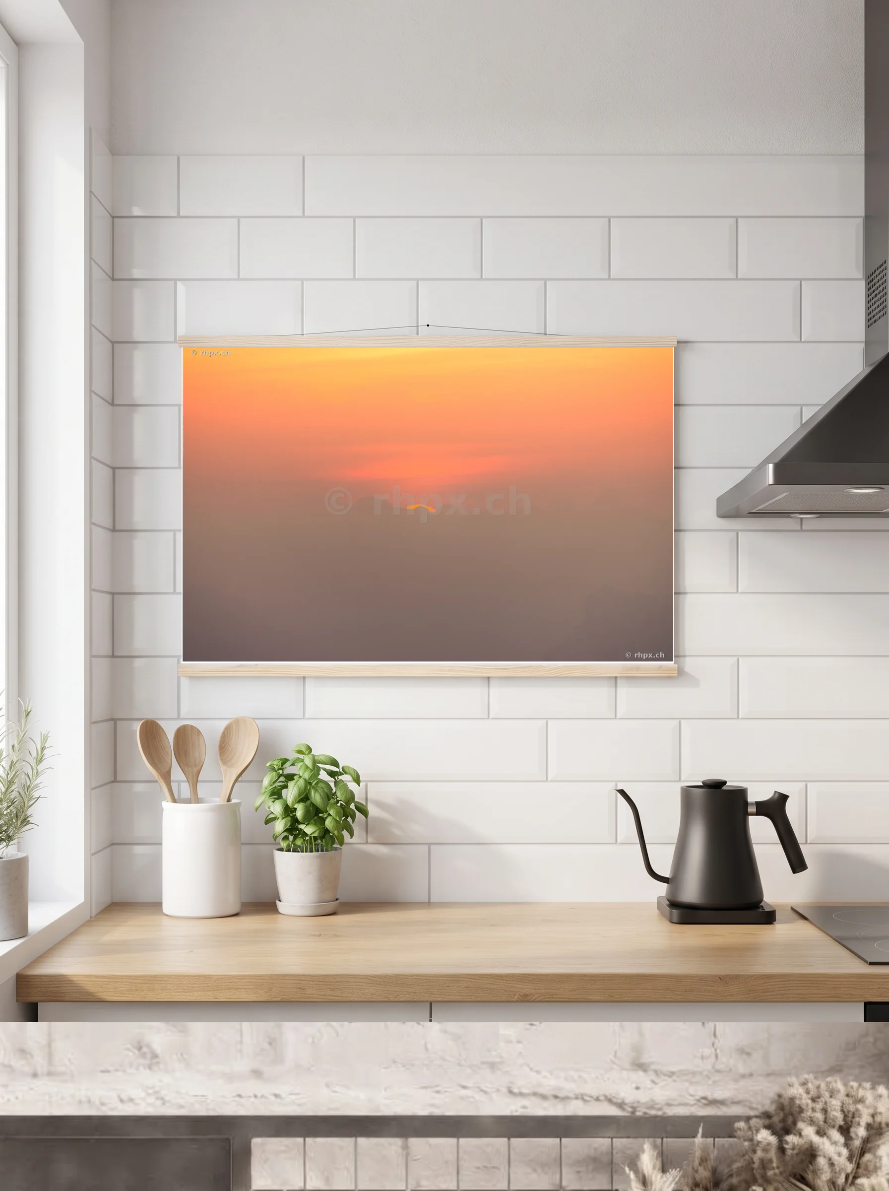 Premium-Poster mit Leisten horizontal 70 x 100 cm