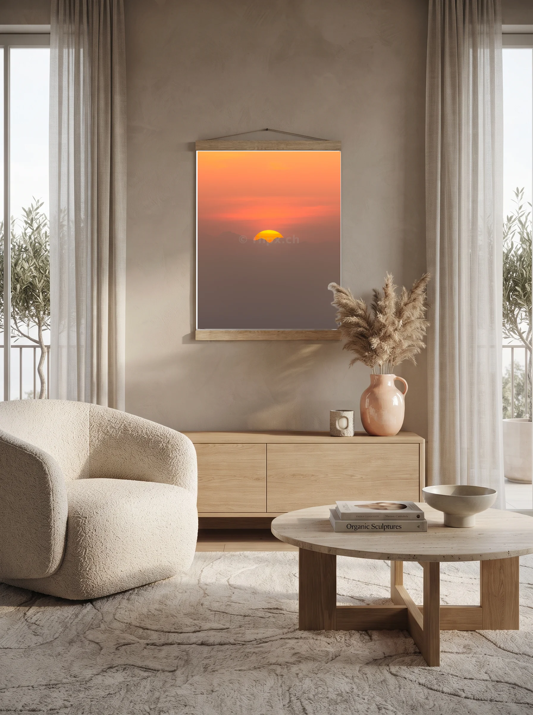 Premium-Poster mit Leisten Vertikal 60x90 cm