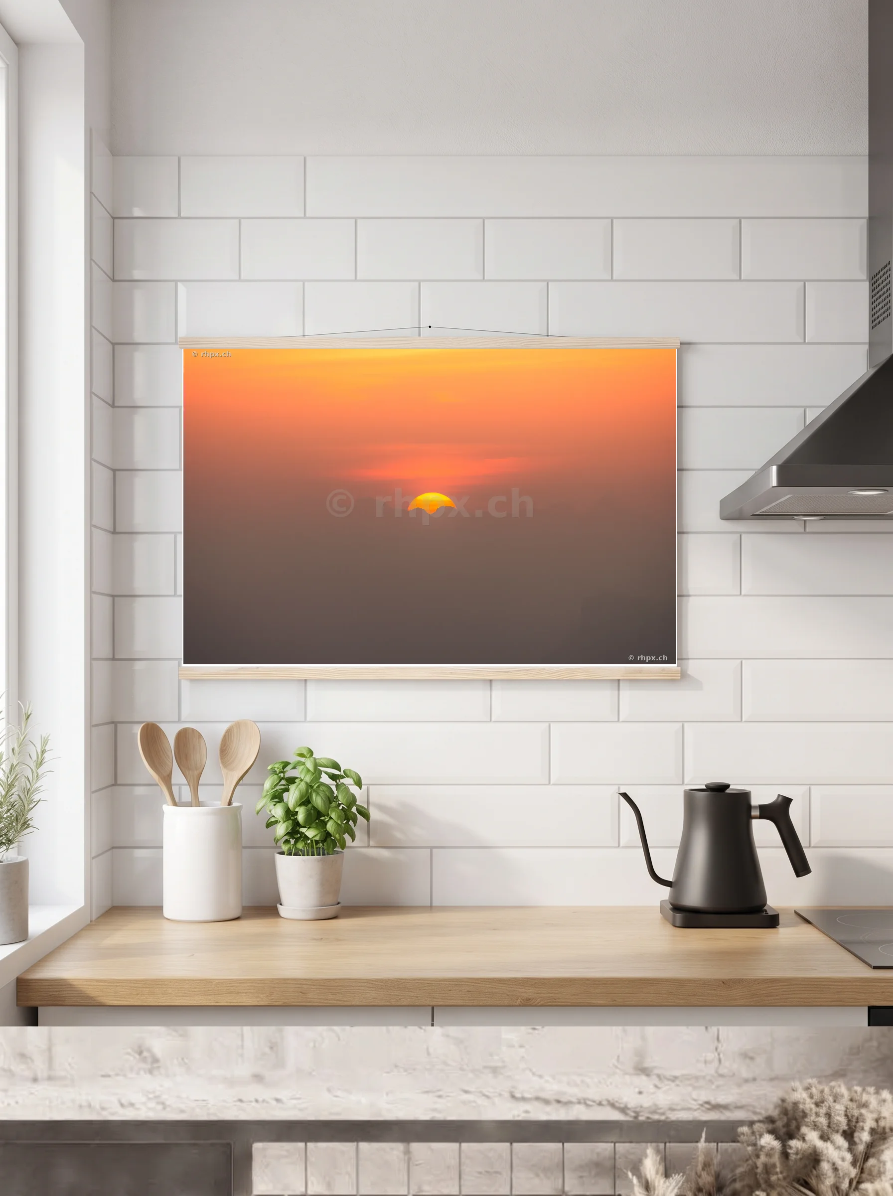 Premium-Poster mit Leisten horizontal 60x90 cm