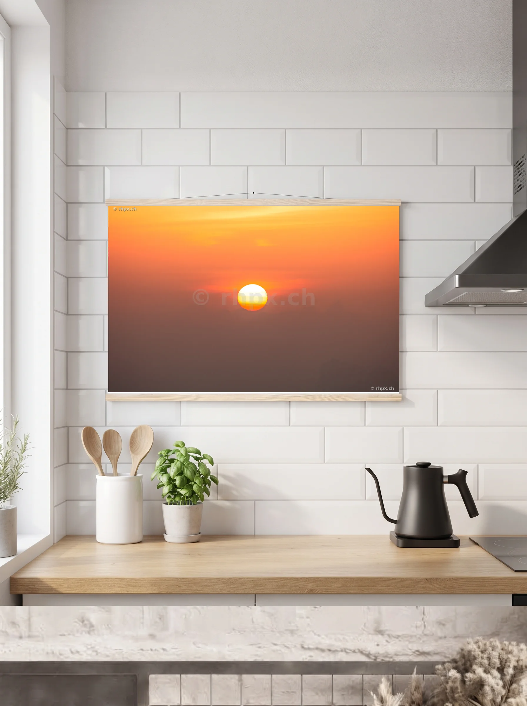 Premium-Poster mit Leisten horizontal 60x90 cm