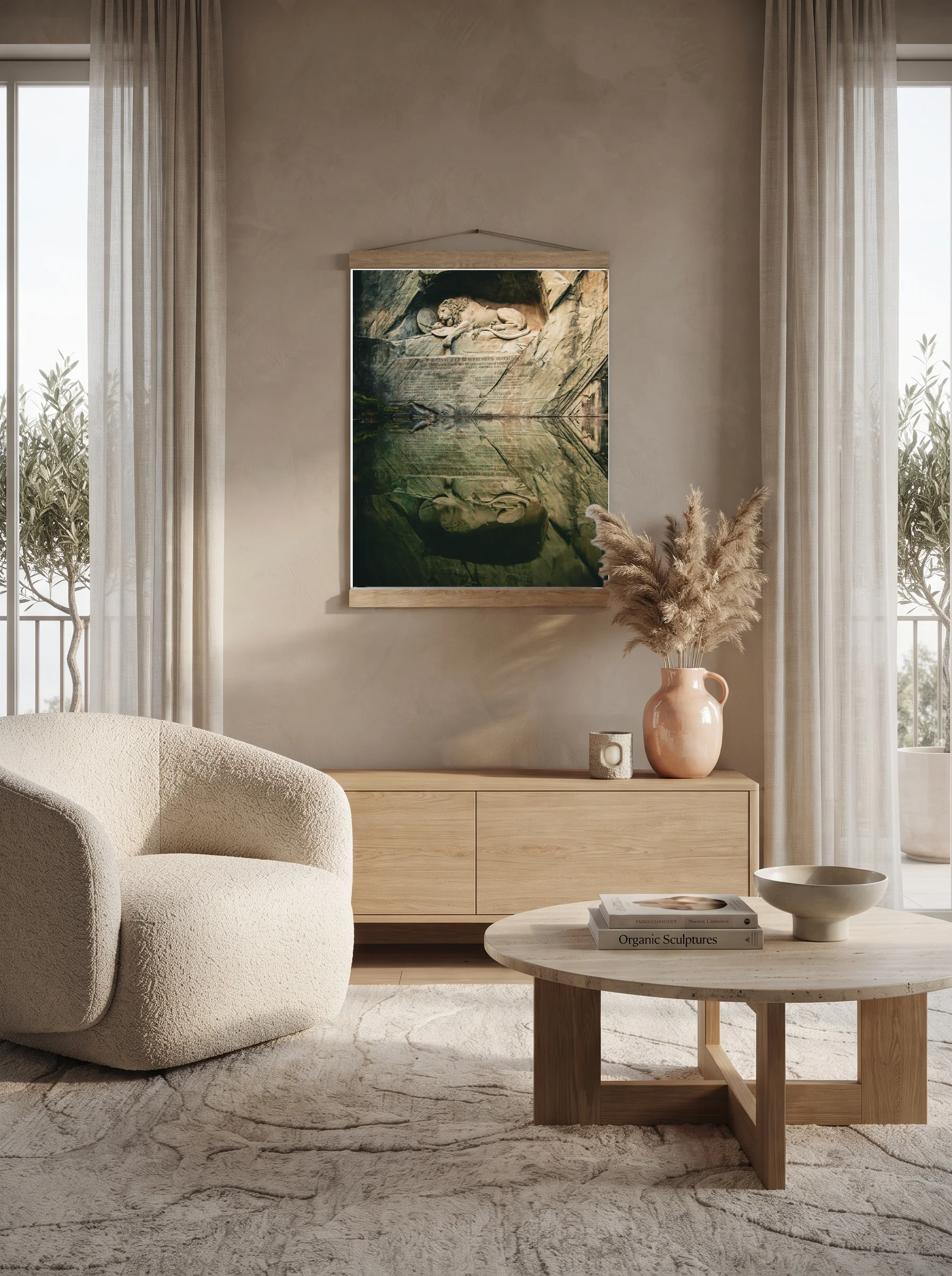 Premium-Poster mit Leisten Vertikal 60x90 cm
