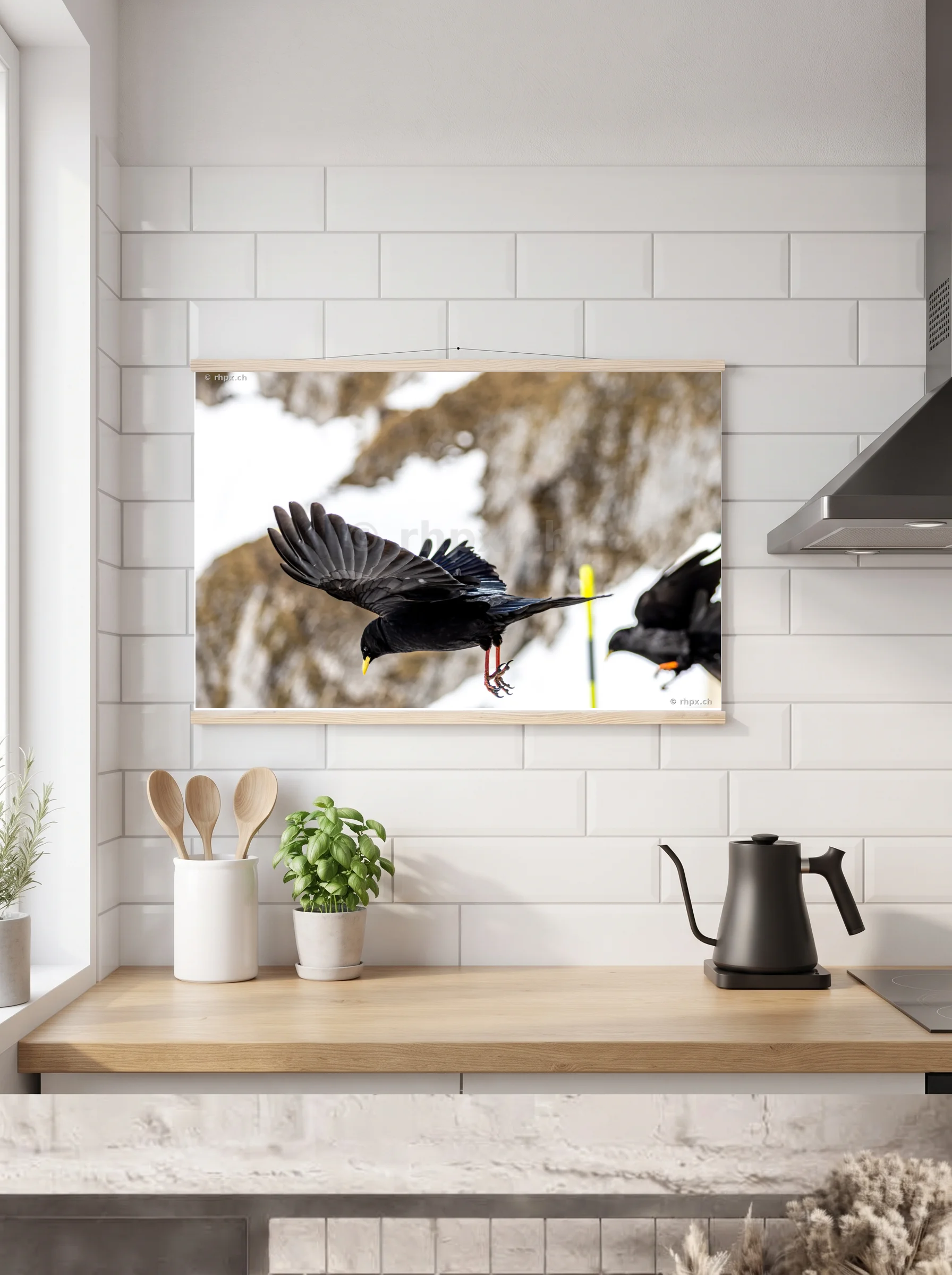 Premium-Poster mit Leisten horizontal 70 x 100 cm