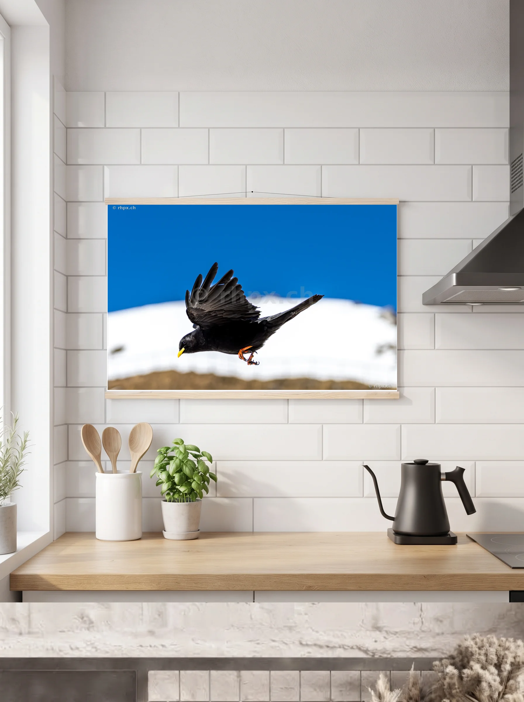 Premium-Poster mit Leisten horizontal 60x90 cm