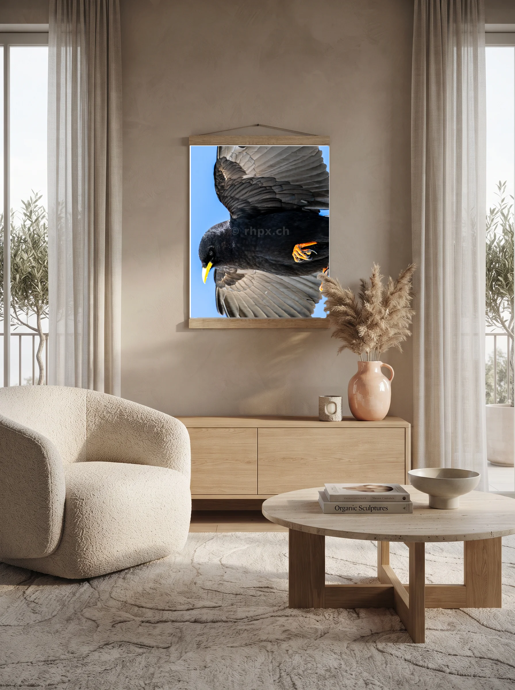 Premium-Poster mit Leisten Vertikal A1 (59.4 x 84.1 cm)