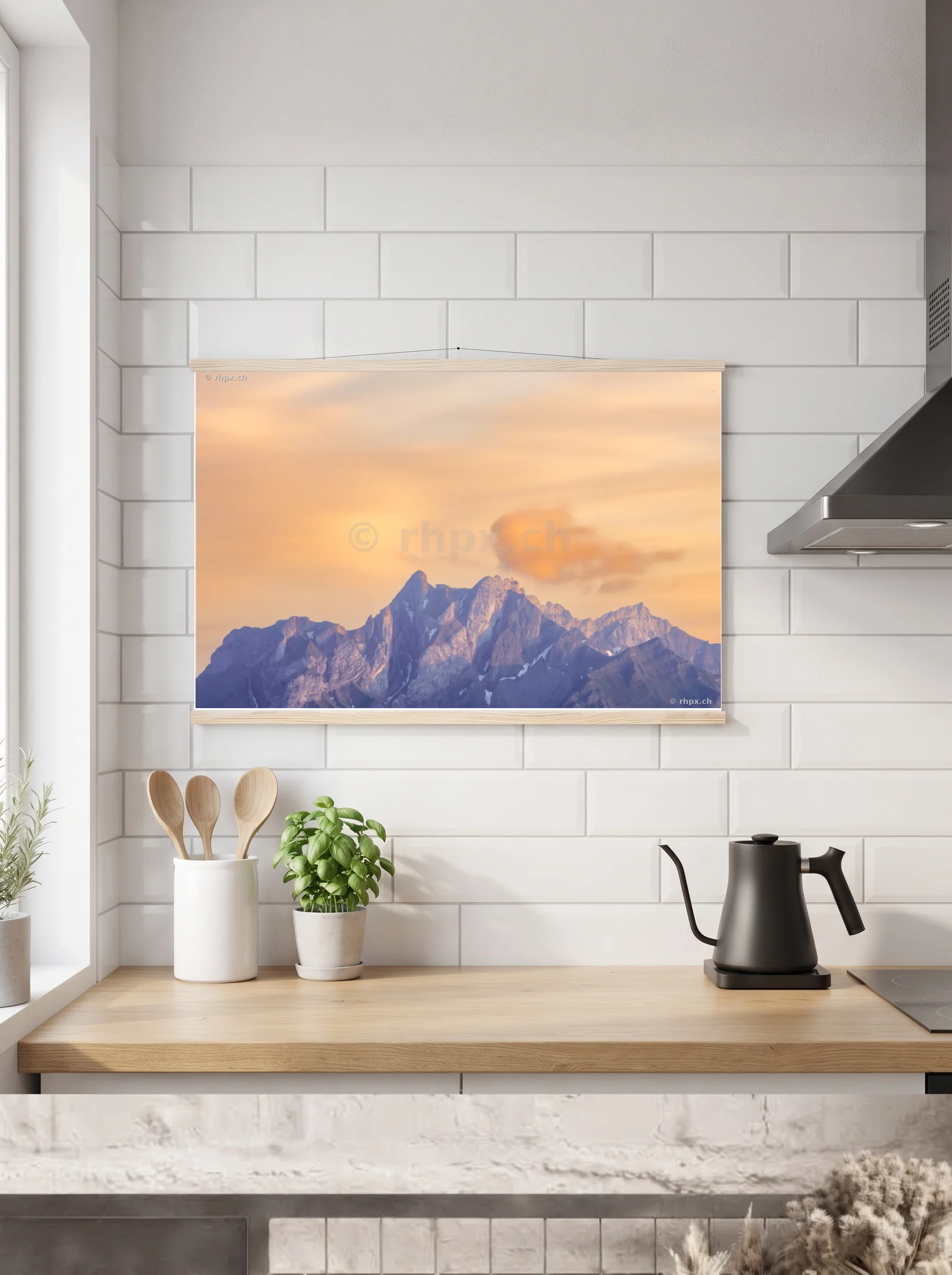 Premium-Poster mit Leisten horizontal A3 (29.7 x 42 cm)