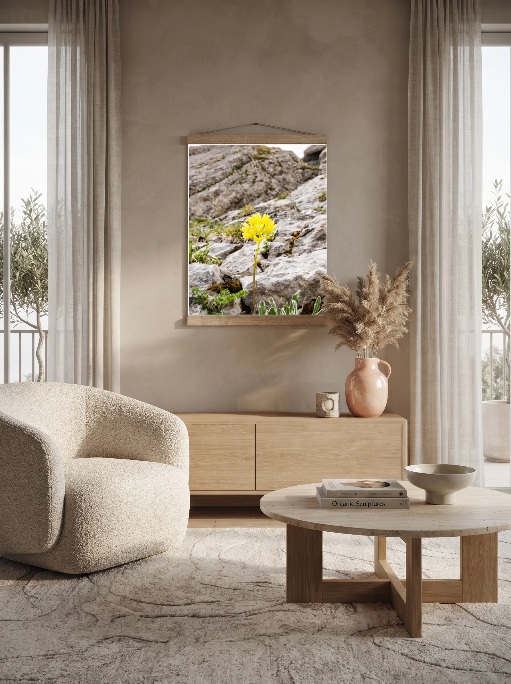Premium-Poster mit Leisten Vertikal A2 (42 x 59.4 cm)