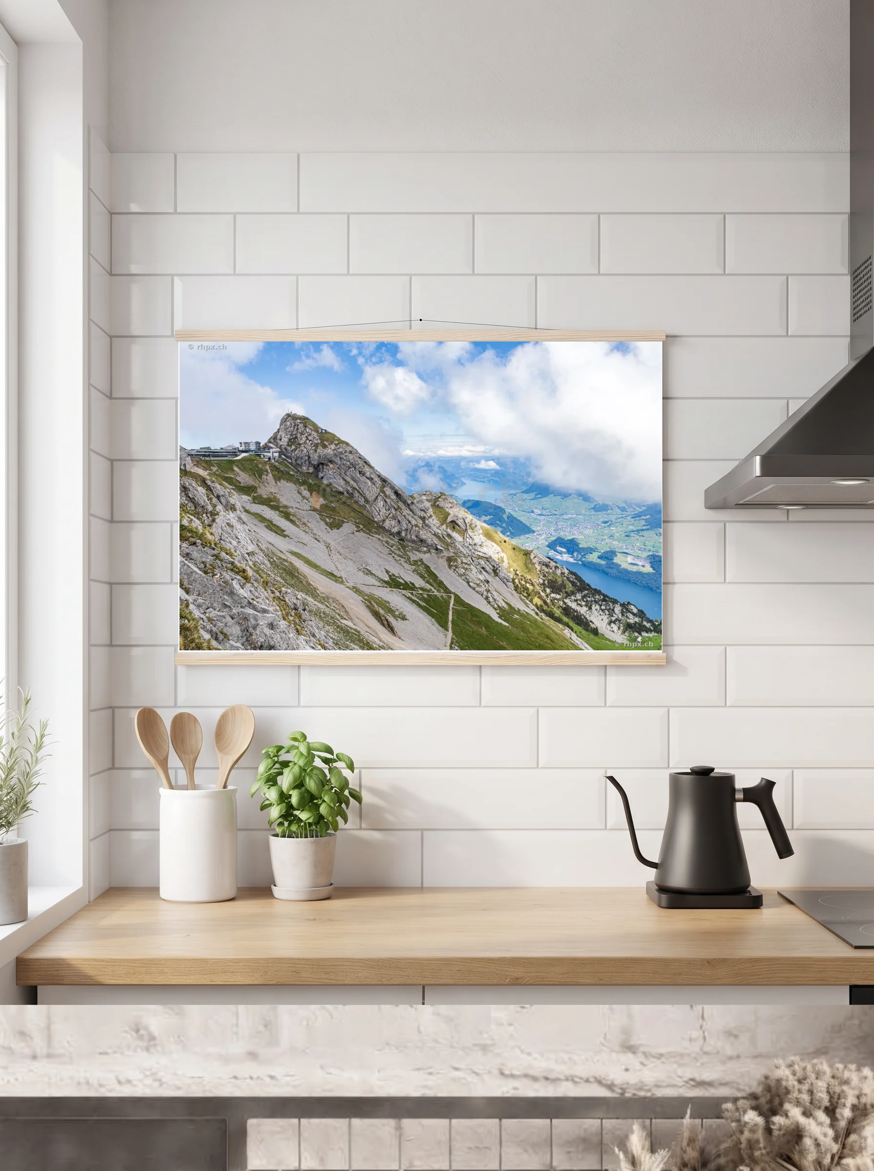 Premium-Poster mit Leisten horizontal A2 (42 x 59.4 cm)