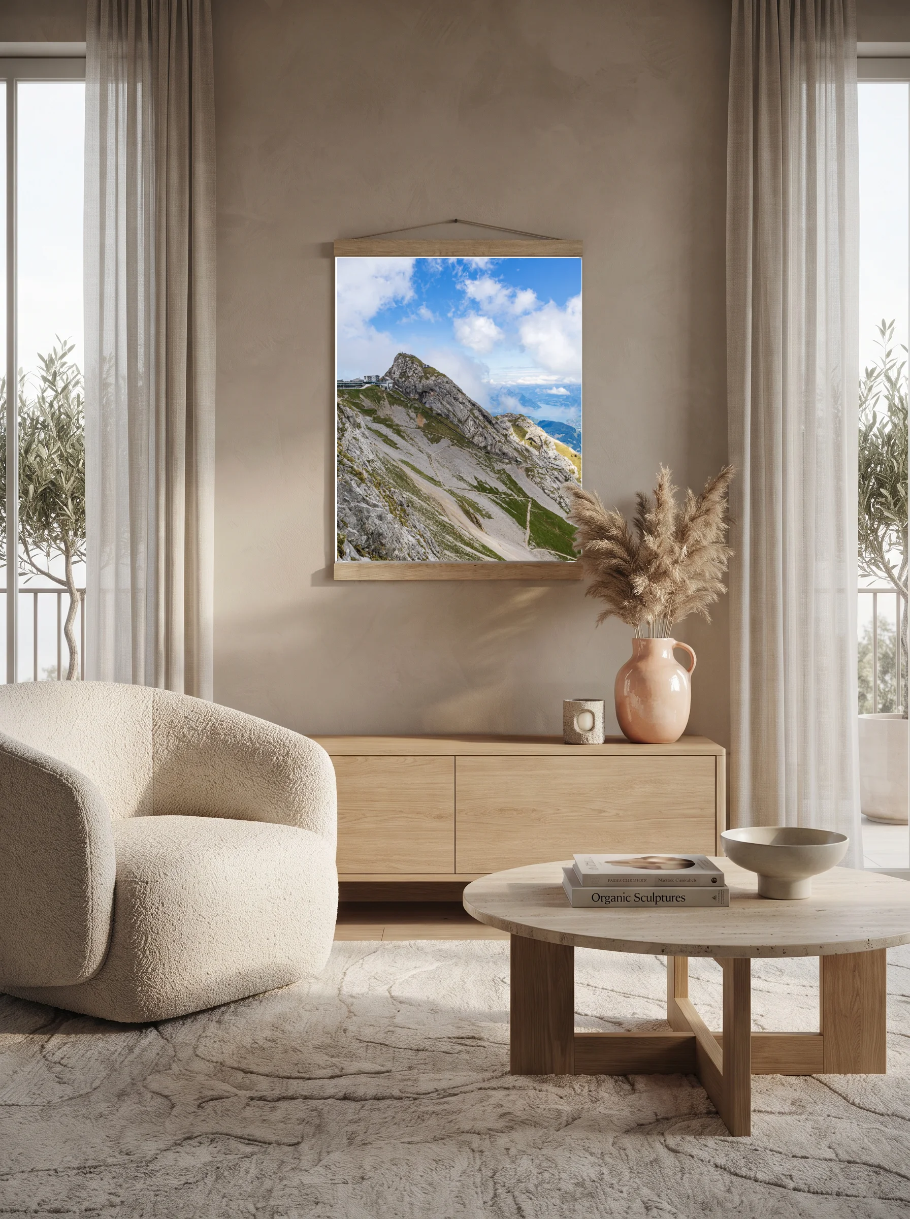 Premium-Poster mit Leisten Vertikal 60x90 cm