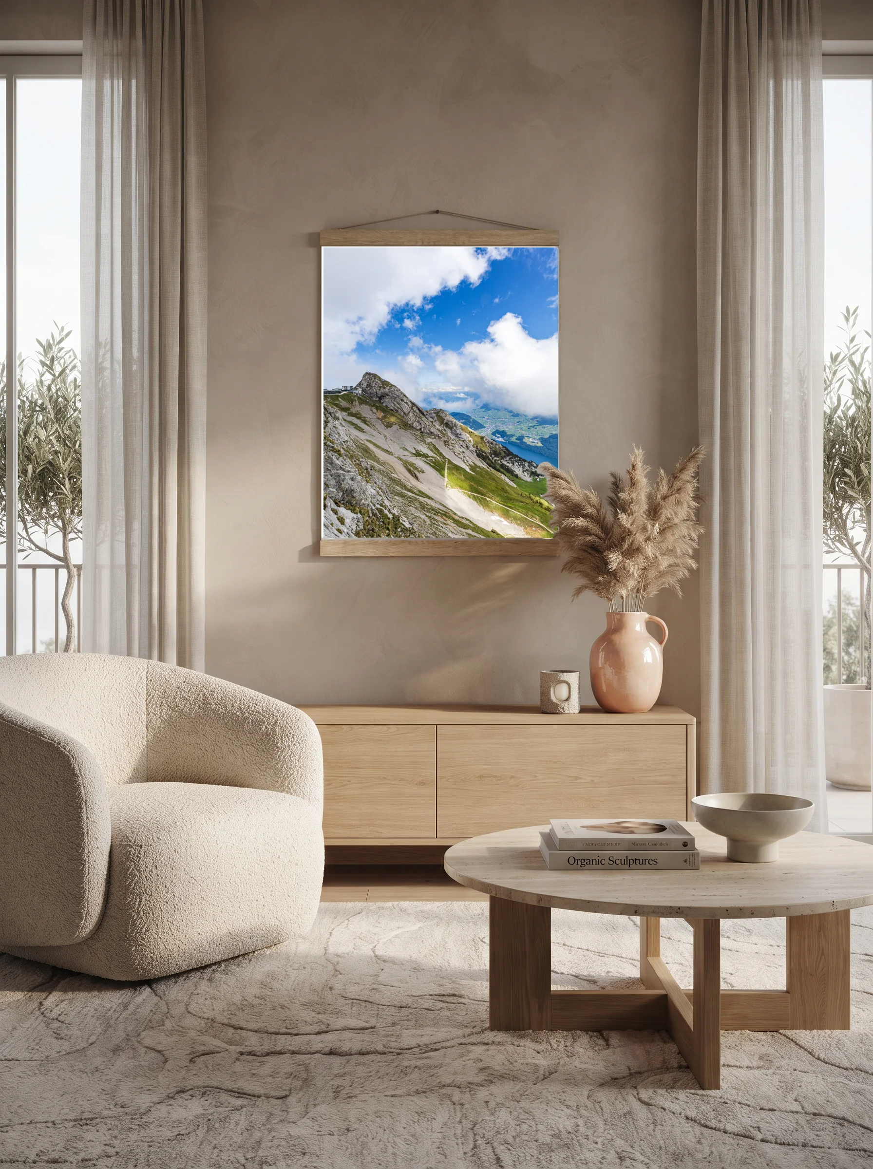 Premium-Poster mit Leisten Vertikal A0 (84.1 x 118.9 cm)
