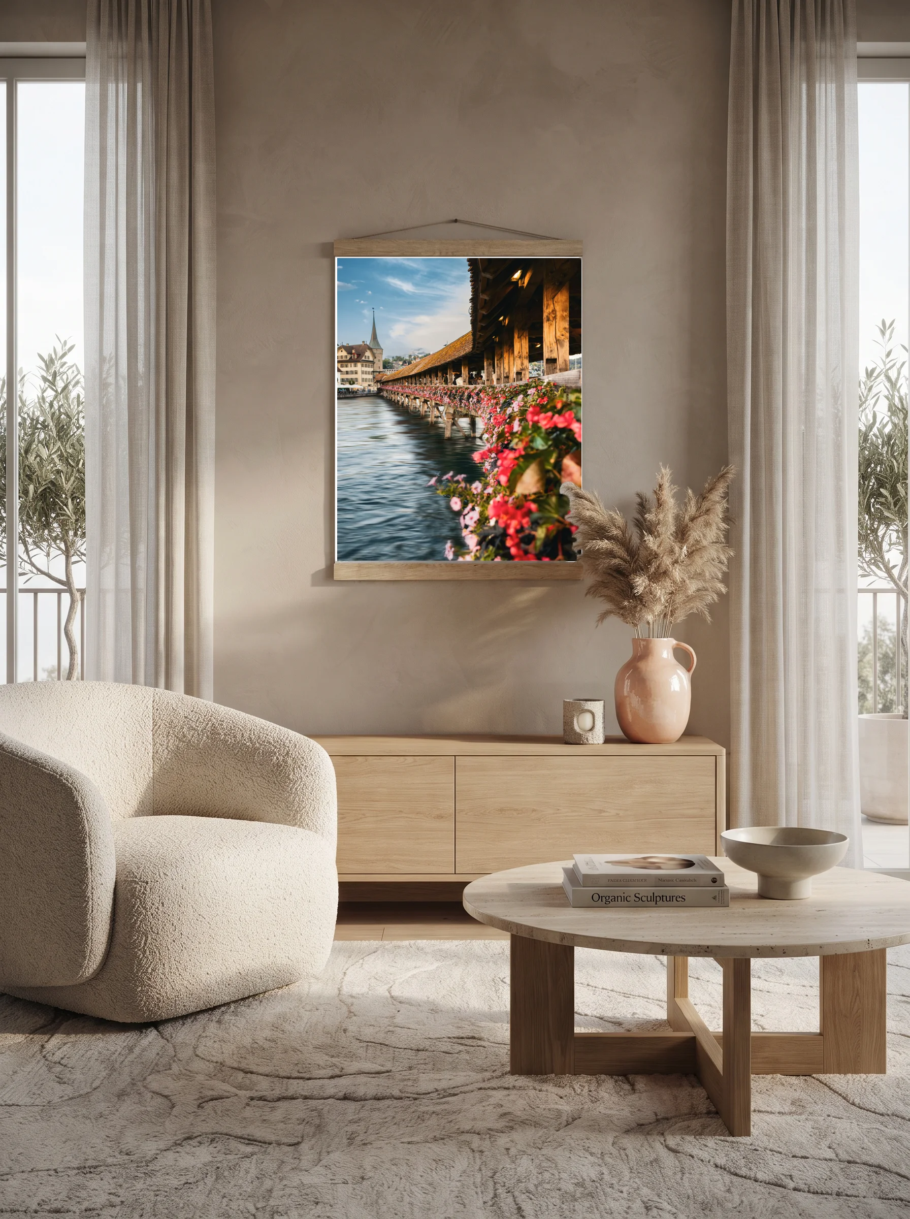Premium-Poster mit Leisten Vertikal 70 x 100 cm