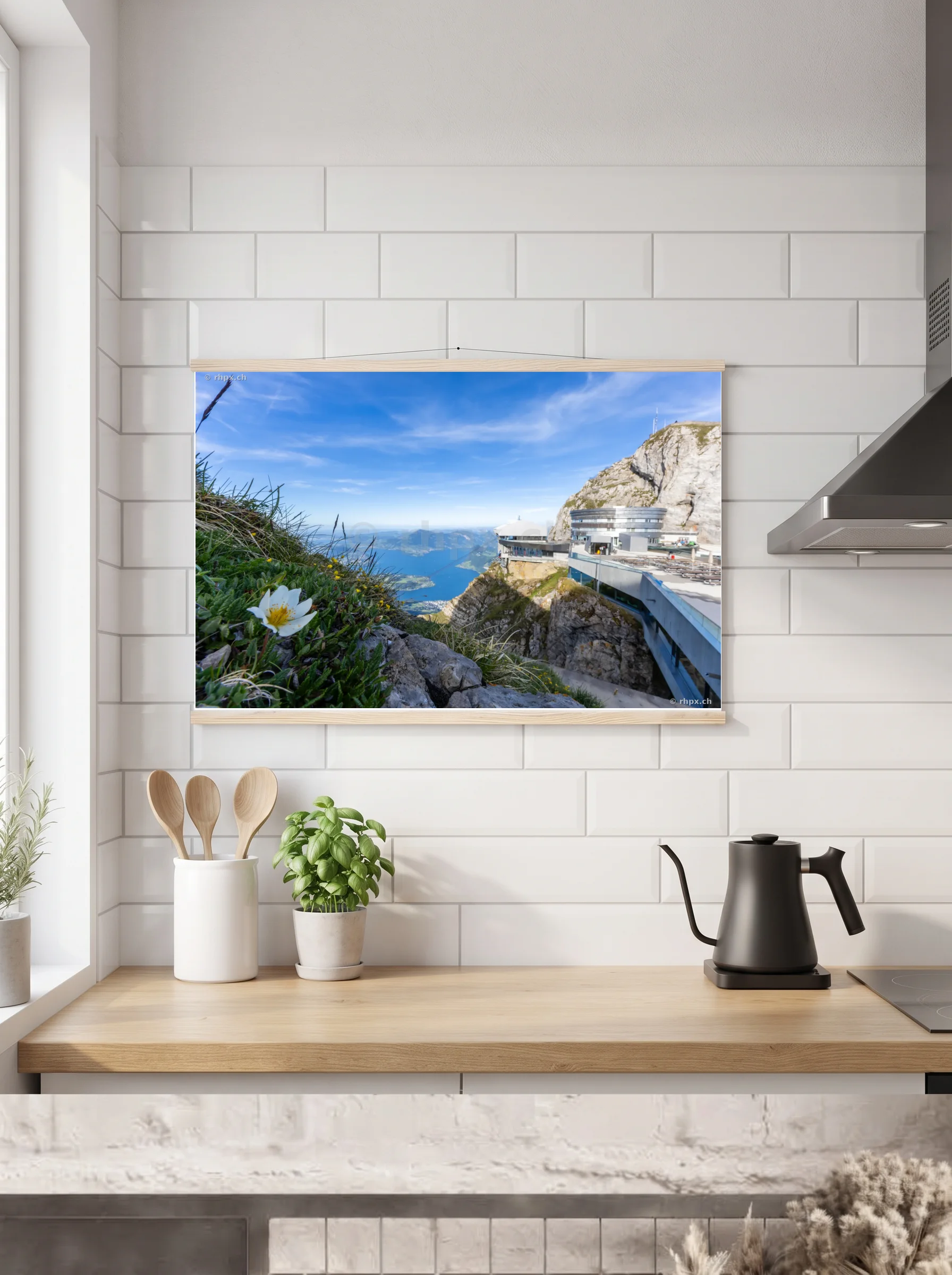 Premium-Poster mit Leisten horizontal 60x90 cm
