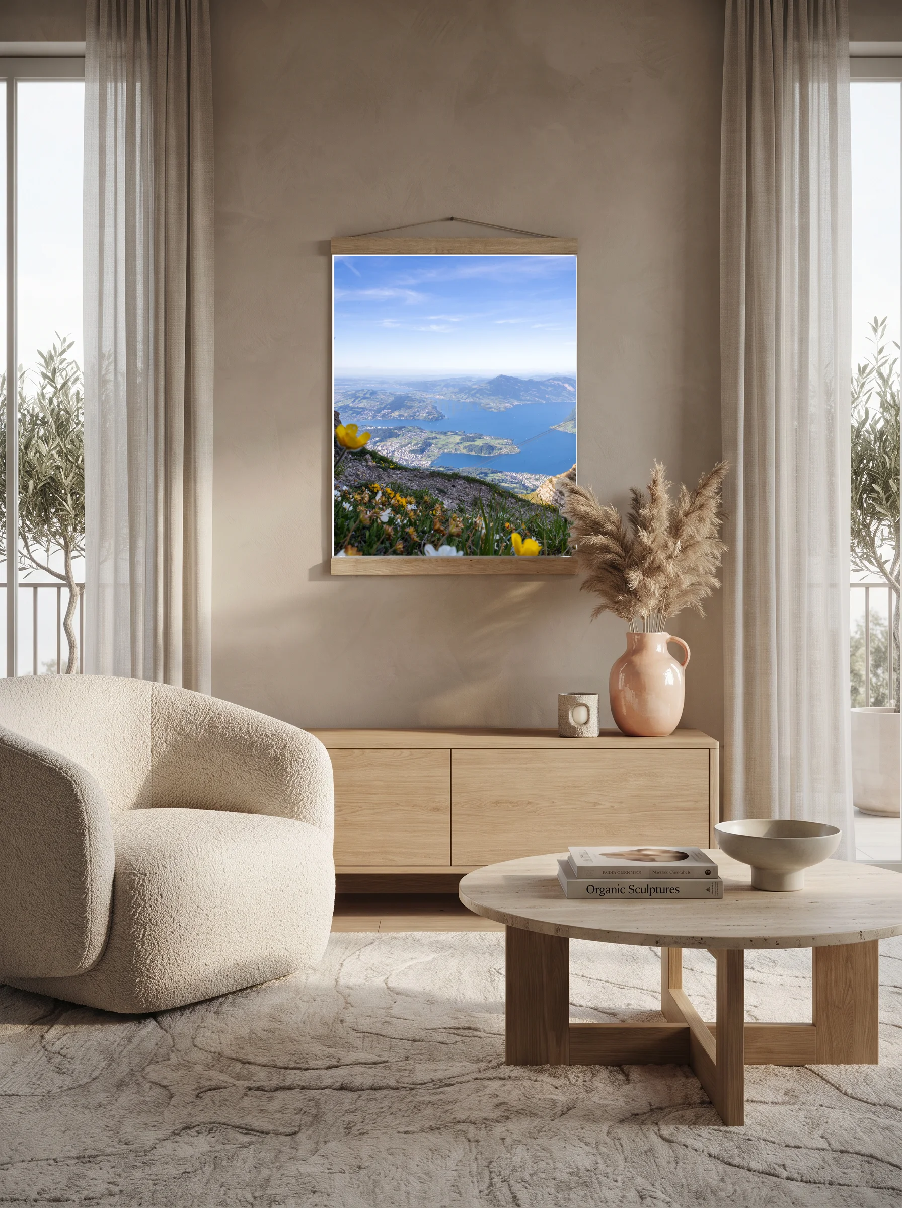 Premium-Poster mit Leisten Vertikal A1 (59.4 x 84.1 cm)