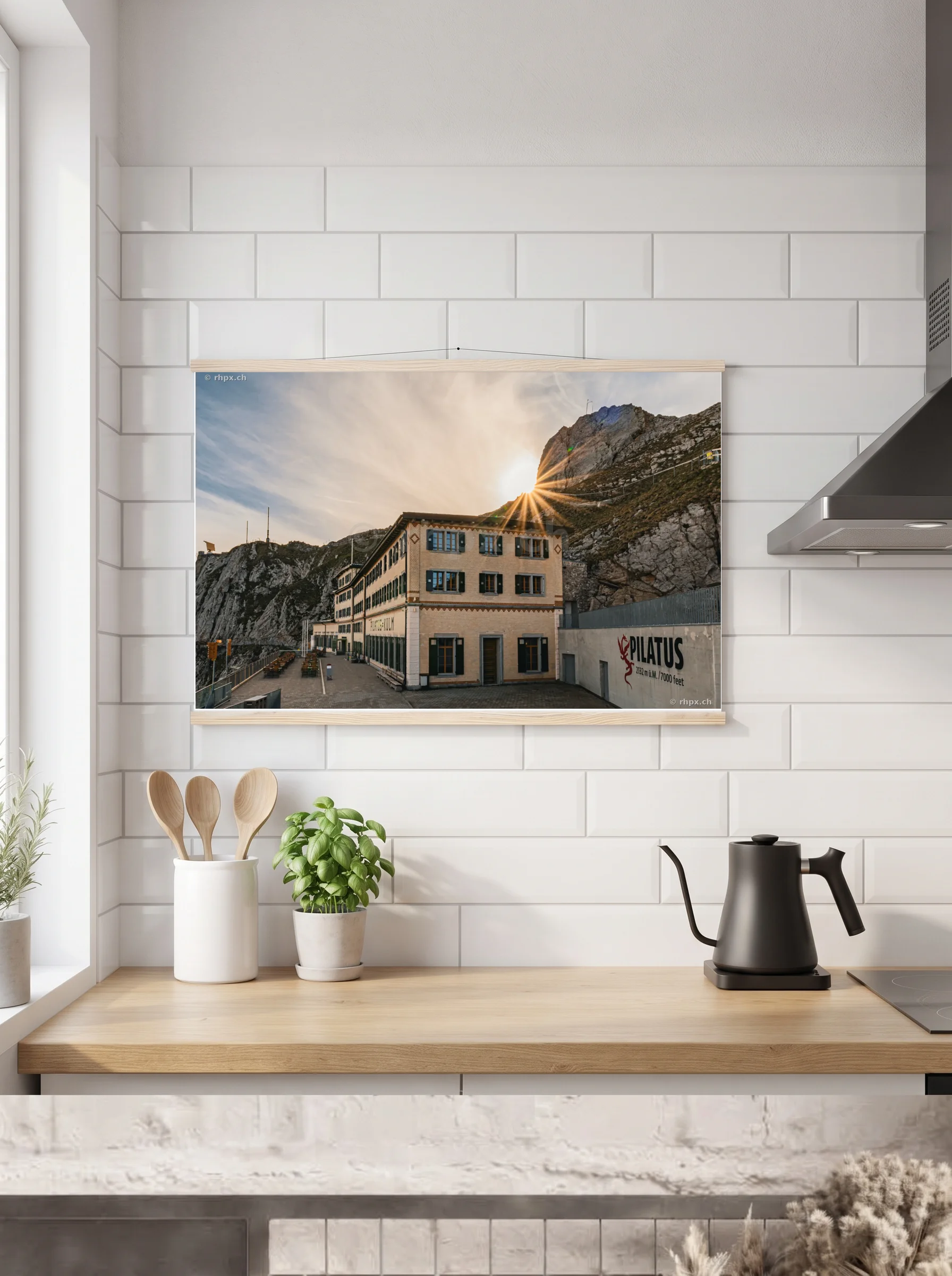 Premium-Poster mit Leisten horizontal 60x90 cm