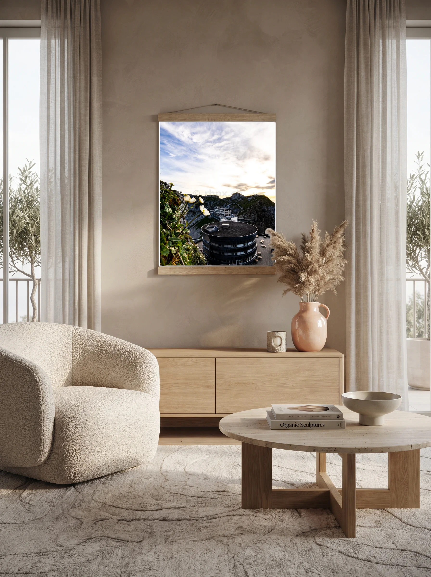 Premium-Poster mit Leisten Vertikal A2 (42 x 59.4 cm)