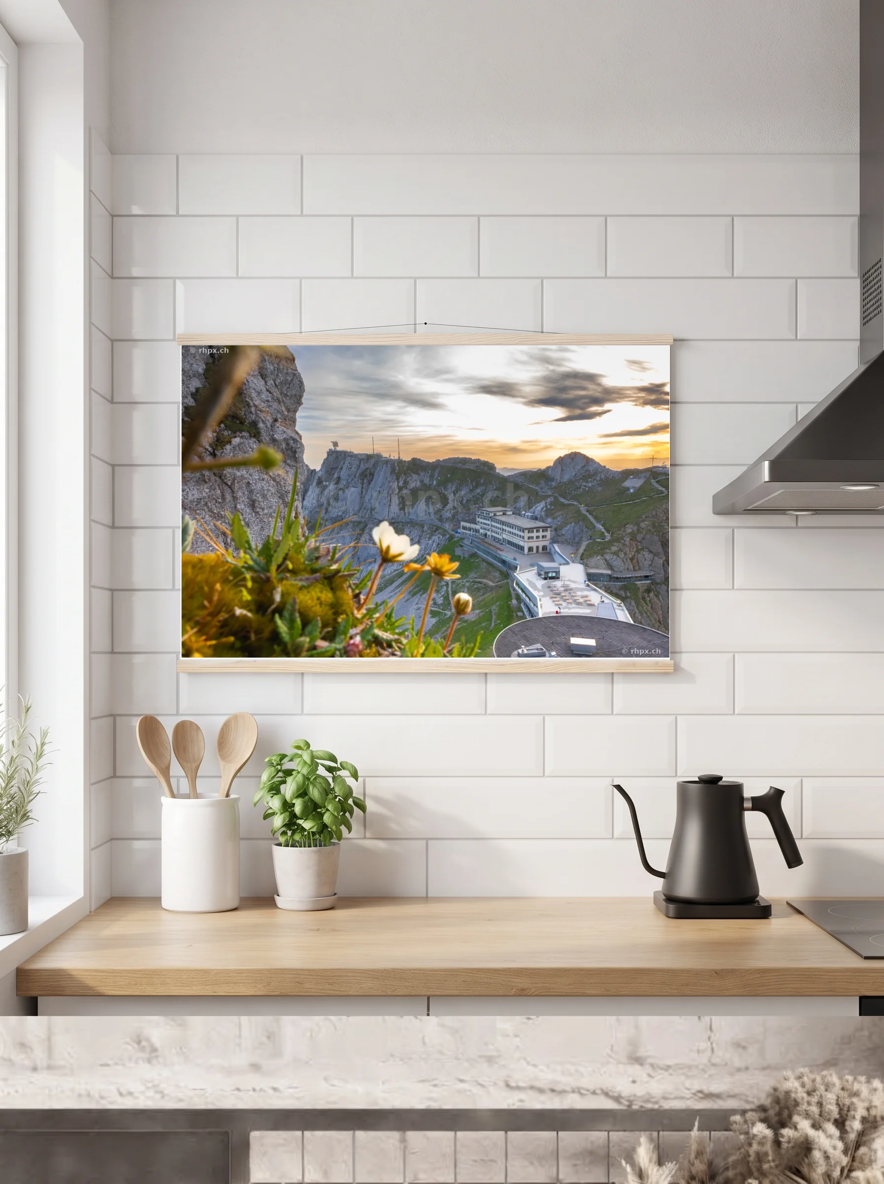 Premium-Poster mit Leisten horizontal 60x90 cm