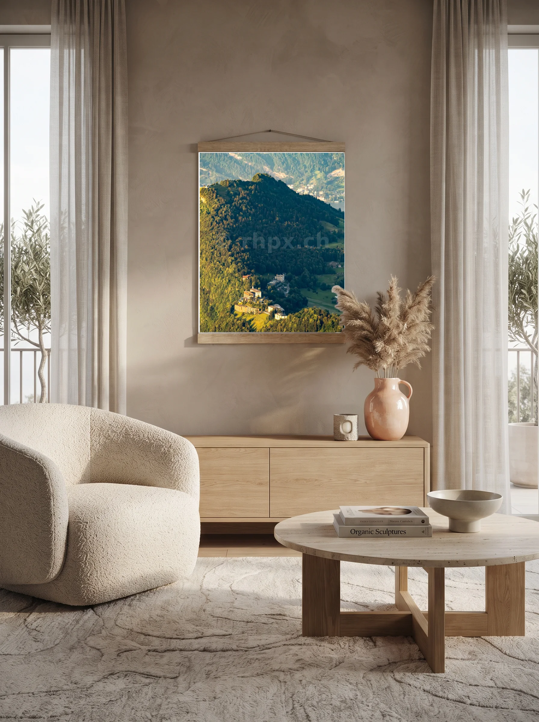 Premium-Poster mit Leisten Vertikal