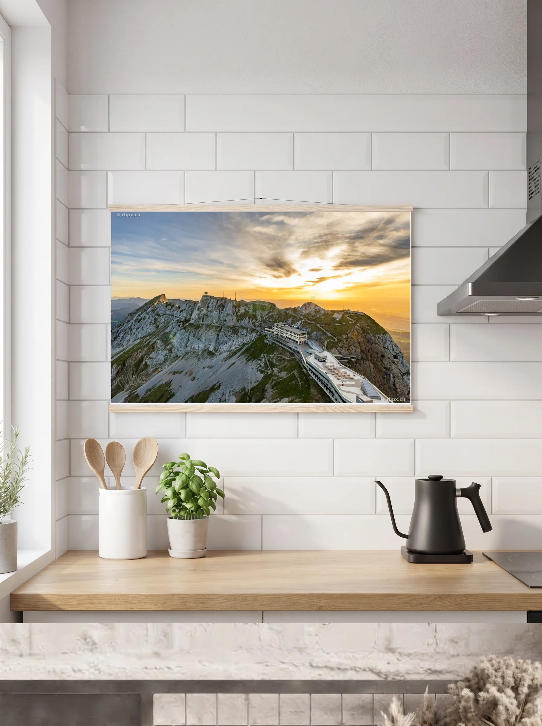 Premium-Poster mit Leisten horizontal 60x90 cm