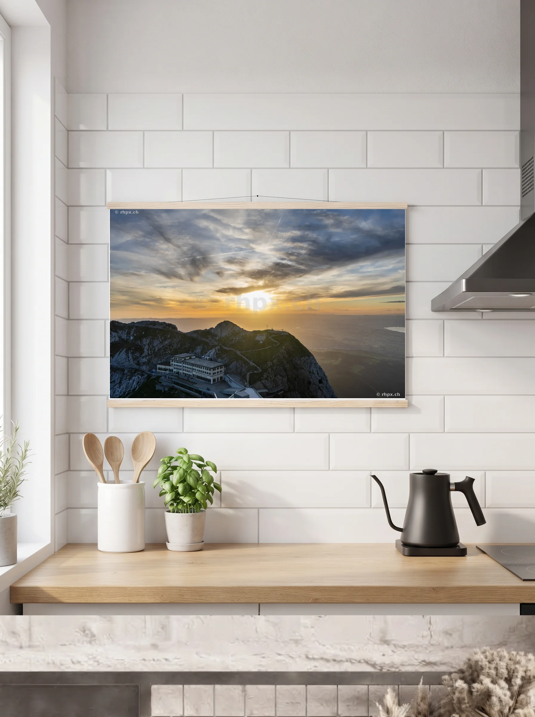 Premium-Poster mit Leisten horizontal A3 (29.7 x 42 cm)