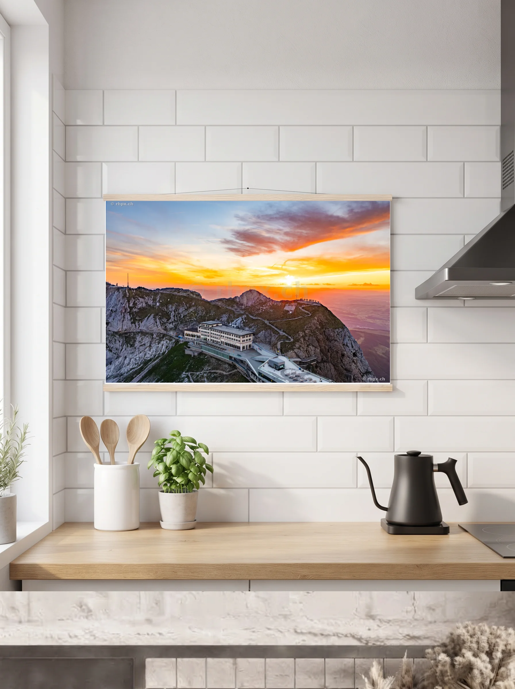 Premium-Poster mit Leisten horizontal 60x90 cm