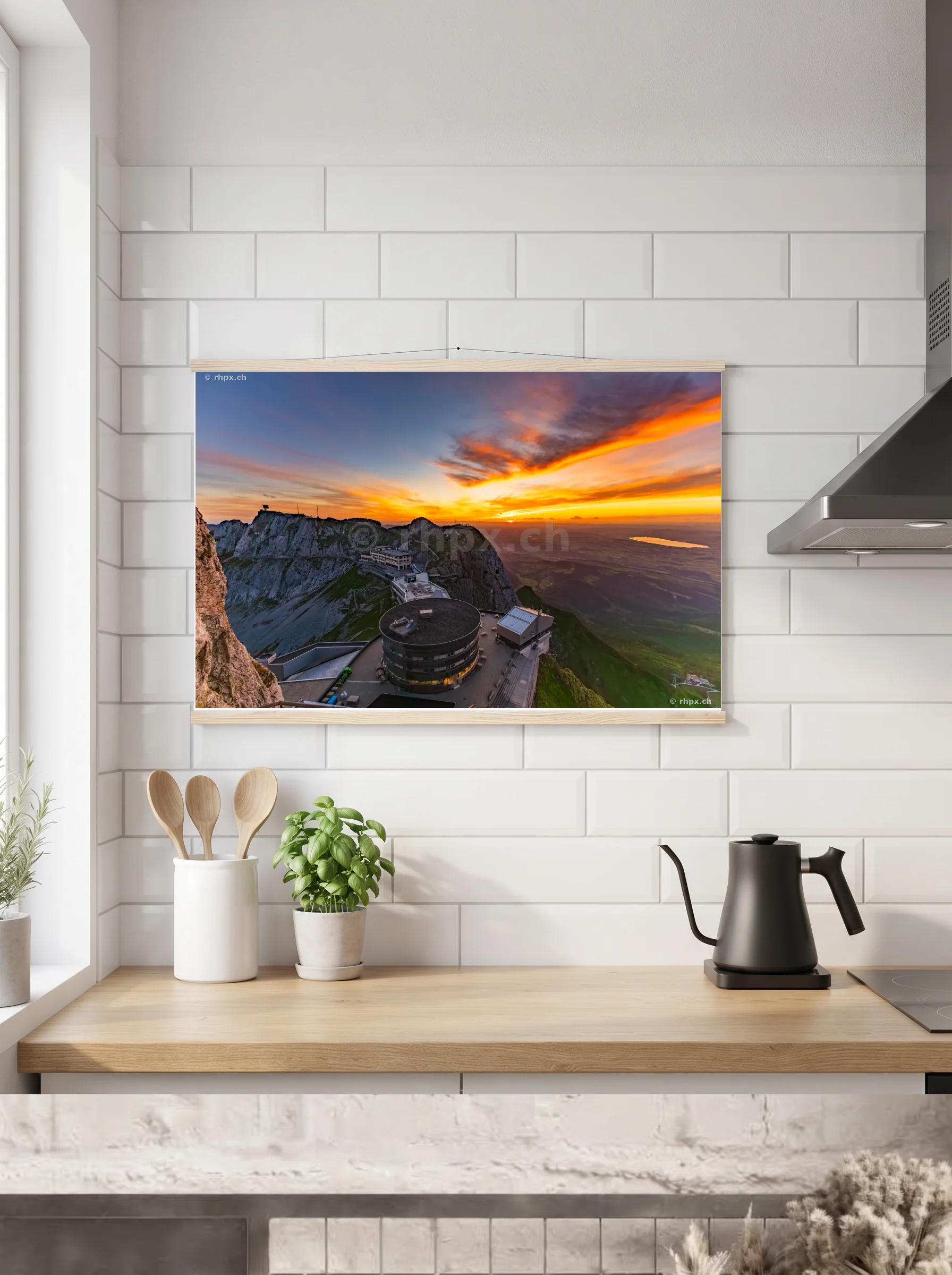 Premium-Poster mit Leisten horizontal A2 (42 x 59.4 cm)