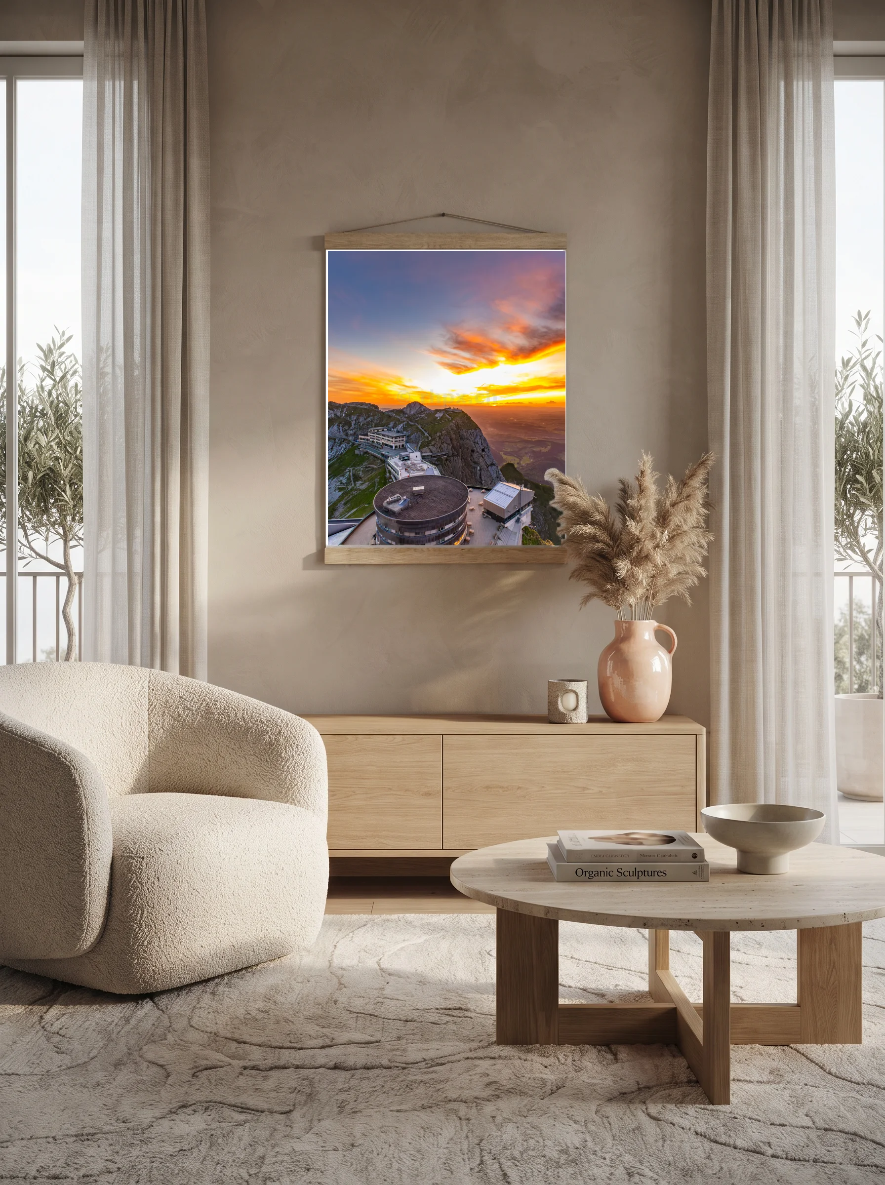 Premium-Poster mit Leisten Vertikal A0 (84.1 x 118.9 cm)
