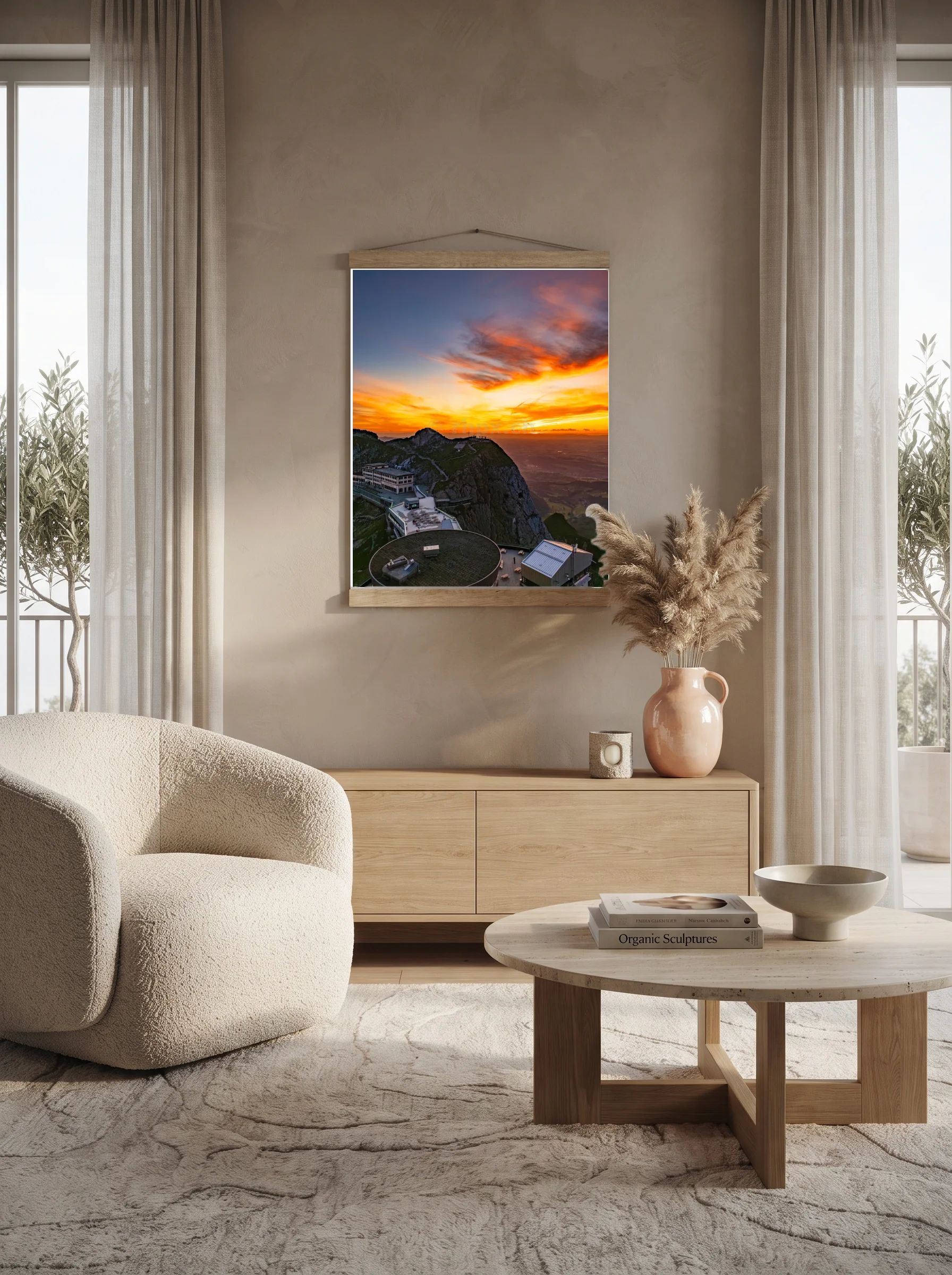 Premium-Poster mit Leisten Vertikal 60x90 cm