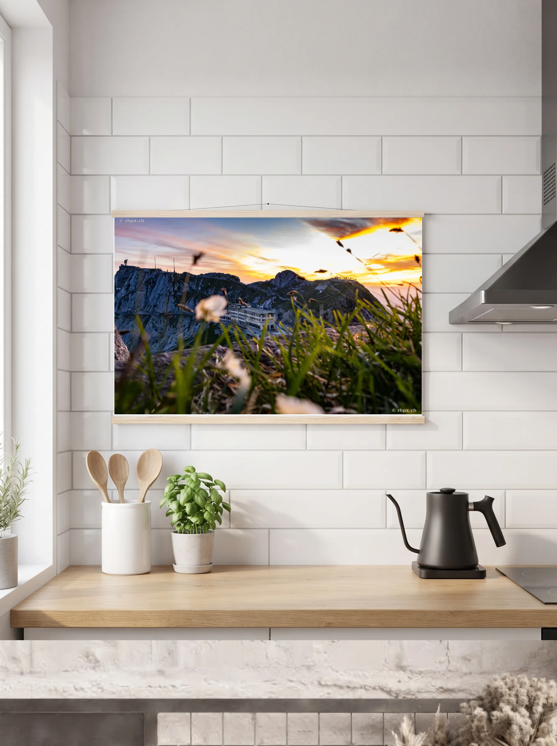 Premium-Poster mit Leisten horizontal 60x90 cm