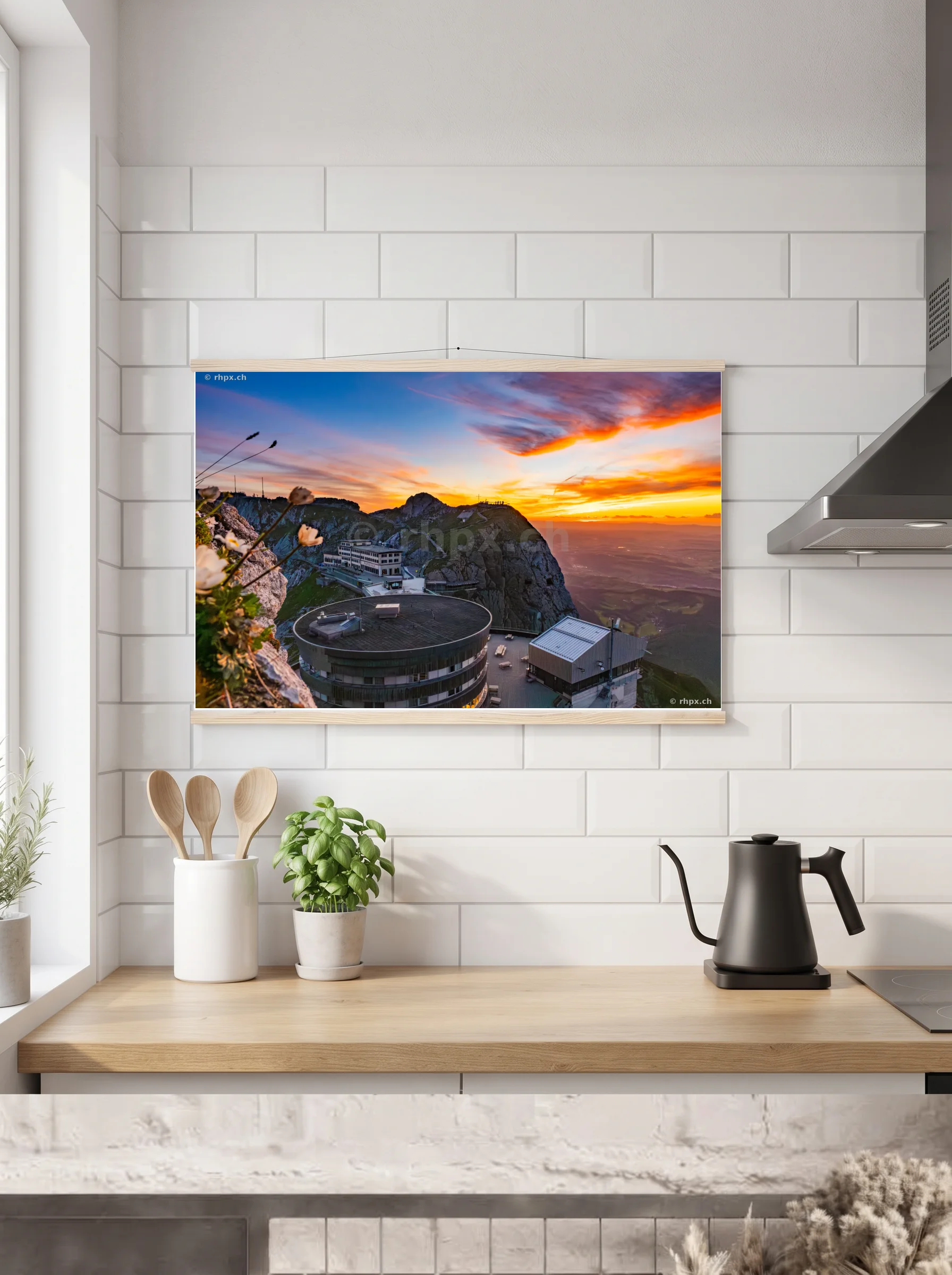 Premium-Poster mit Leisten horizontal A3 (29.7 x 42 cm)