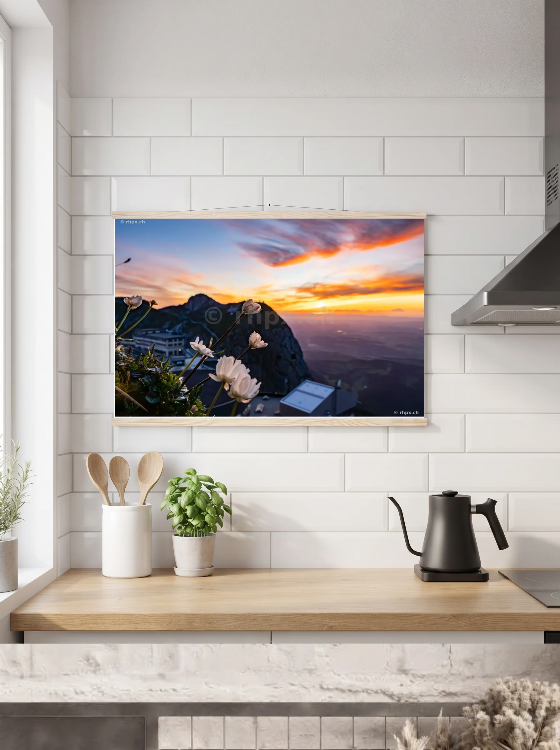 Premium-Poster mit Leisten horizontal A2 (42 x 59.4 cm)