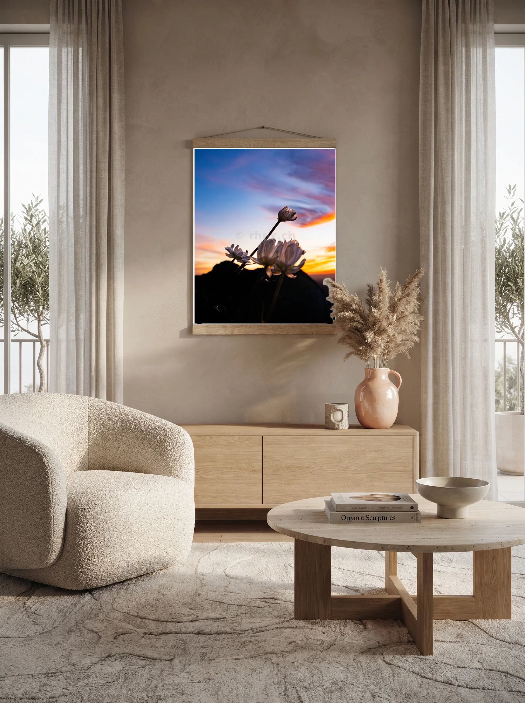 Premium-Poster mit Leisten Vertikal 60x90 cm