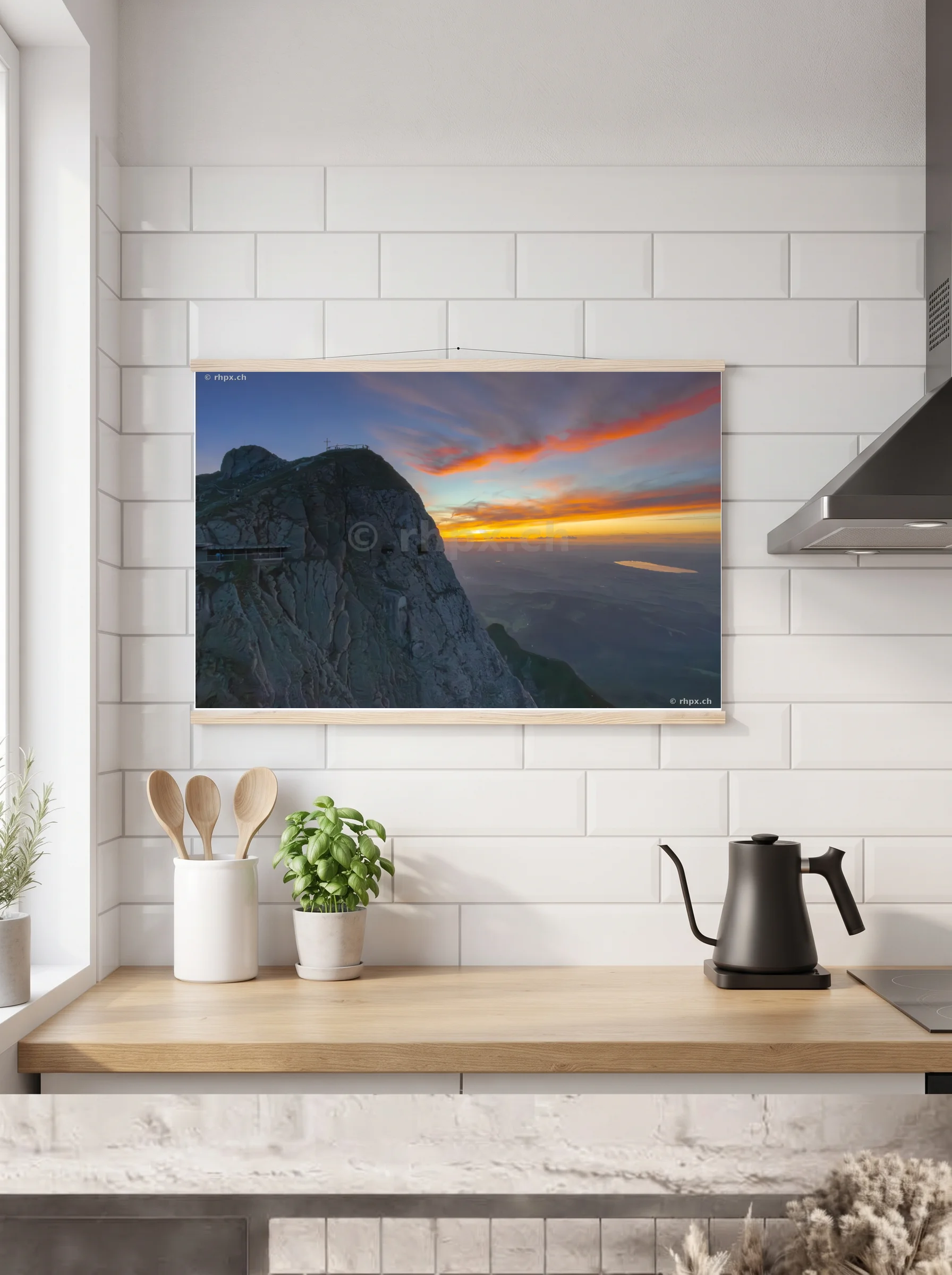 Premium-Poster mit Leisten horizontal 60x90 cm