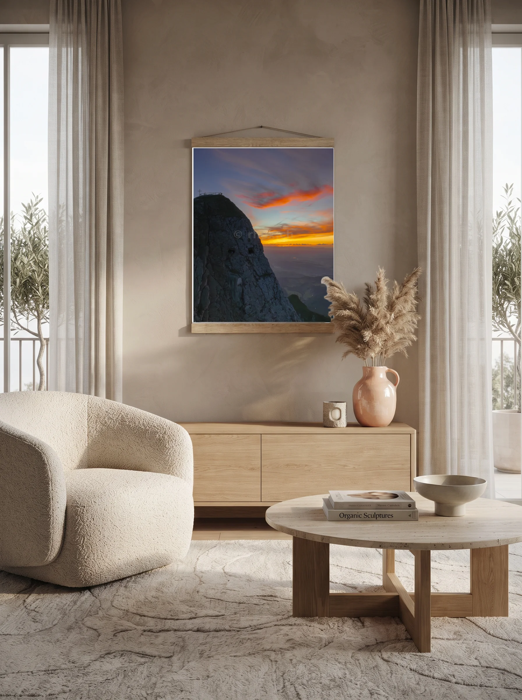 Premium-Poster mit Leisten Vertikal A0 (84.1 x 118.9 cm)