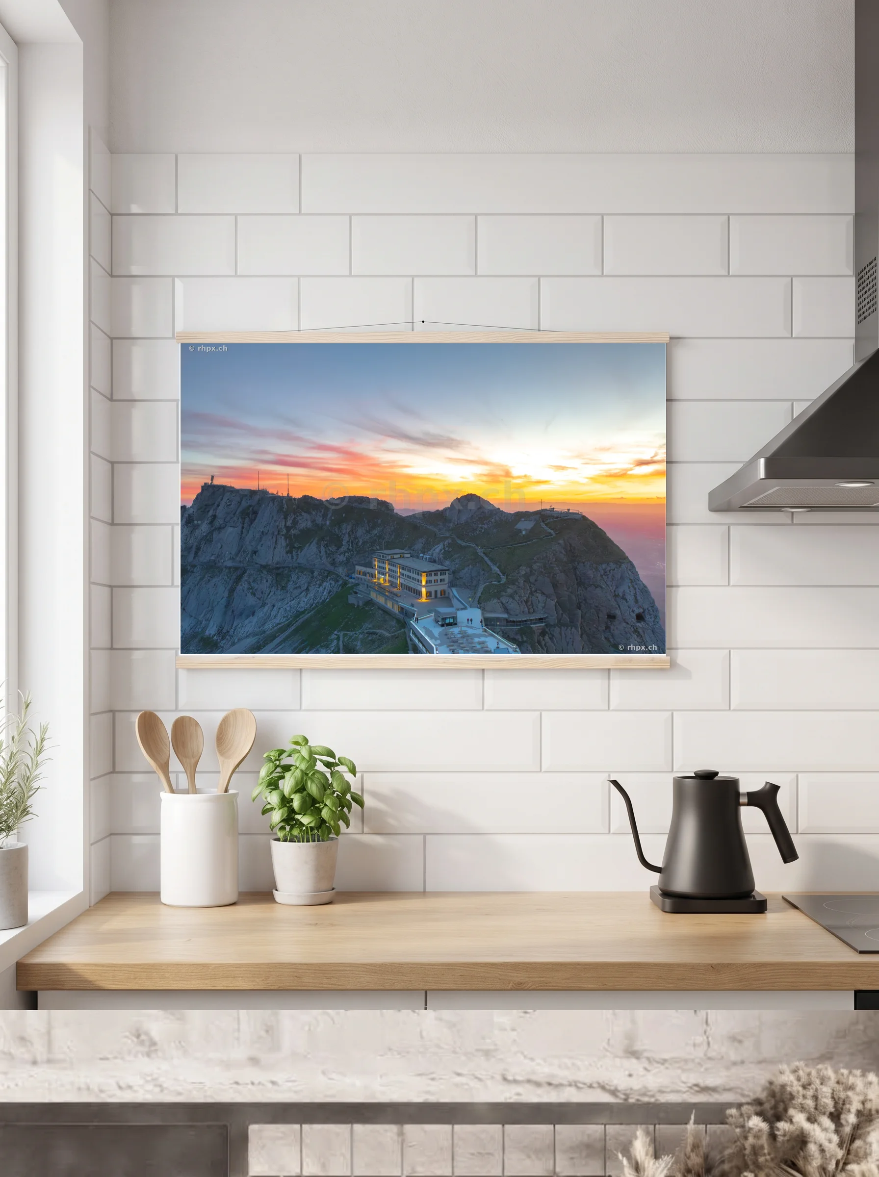 Premium-Poster mit Leisten horizontal 60x90 cm