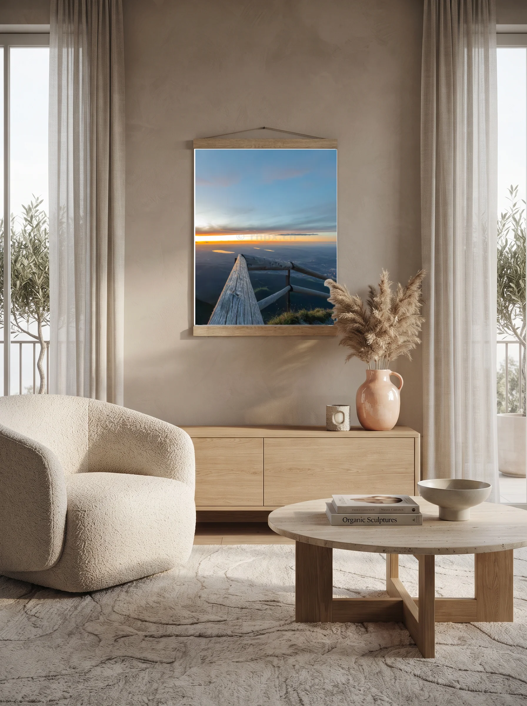 Premium-Poster mit Leisten Vertikal 60x90 cm