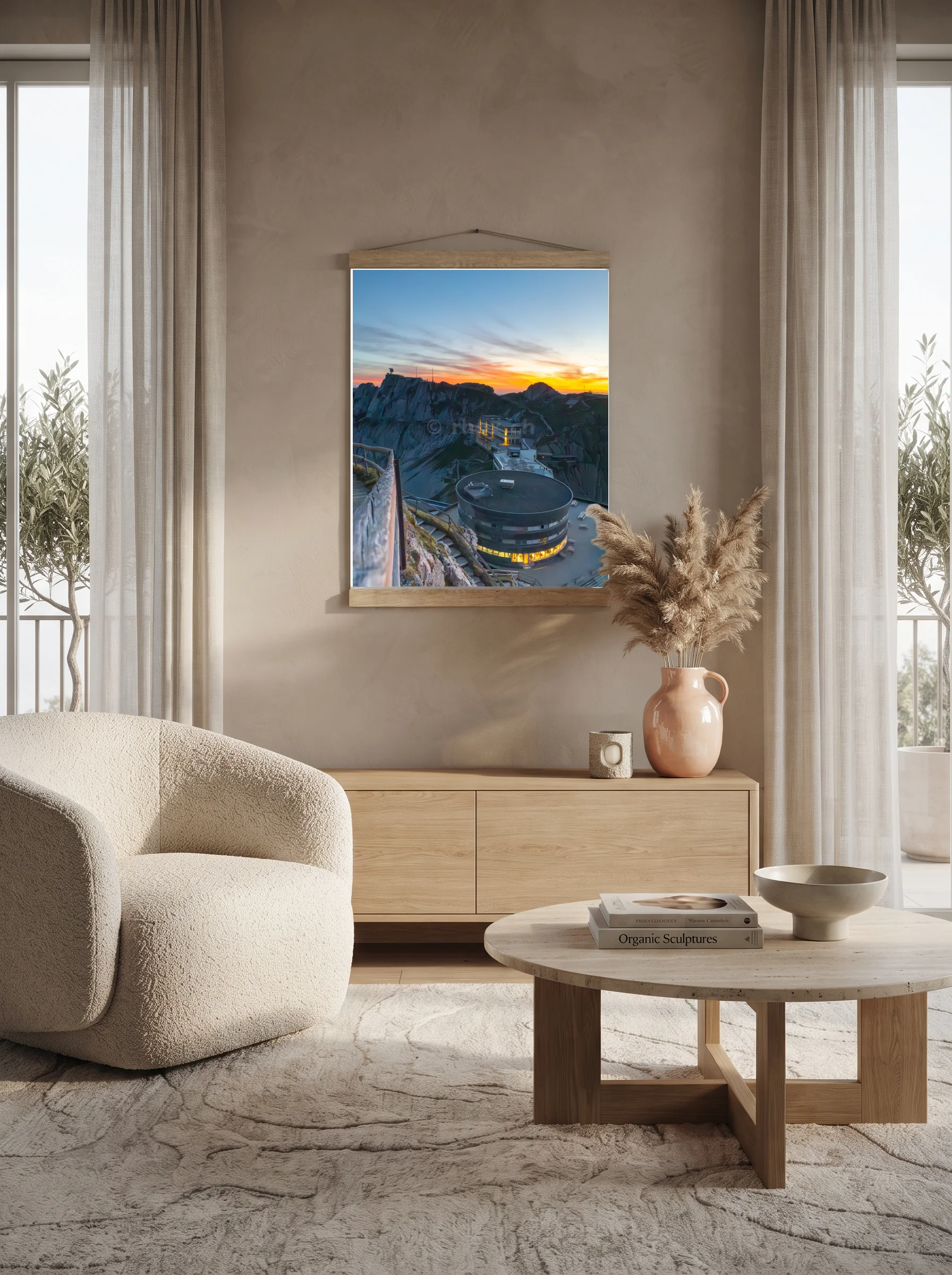 Premium-Poster mit Leisten Vertikal 60x90 cm