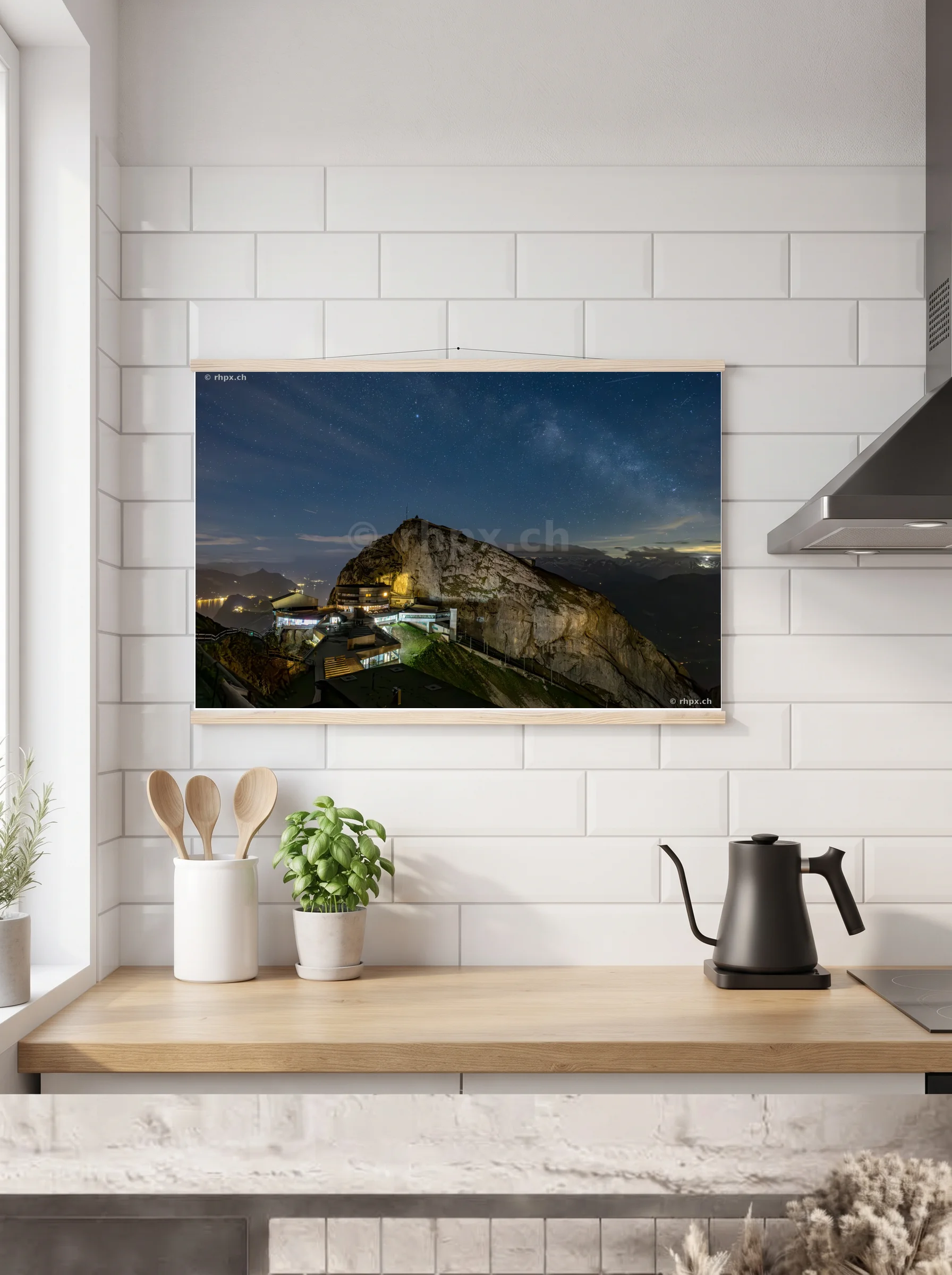 Premium-Poster mit Leisten horizontal 60x90 cm