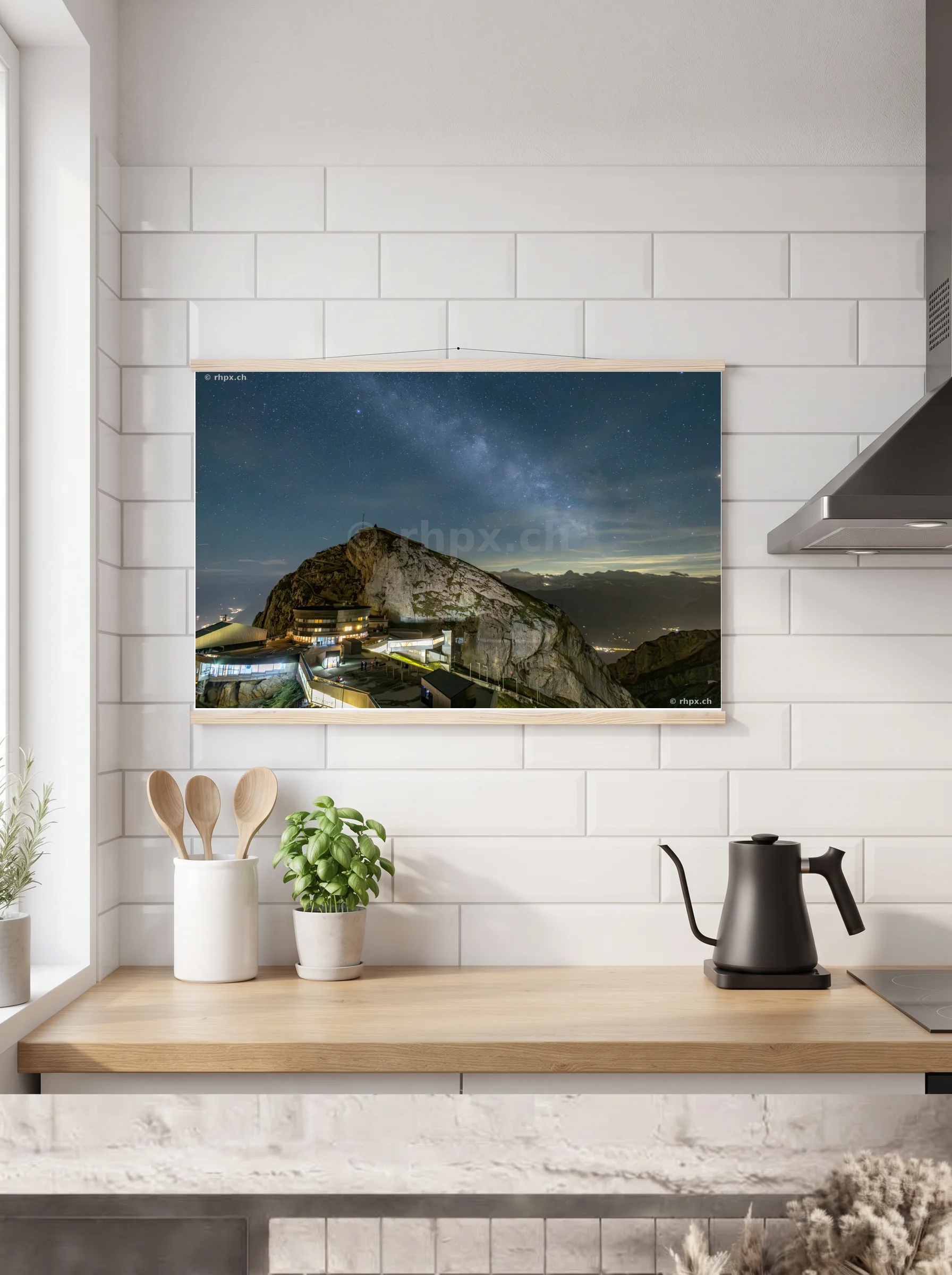 Premium-Poster mit Leisten horizontal 60x90 cm