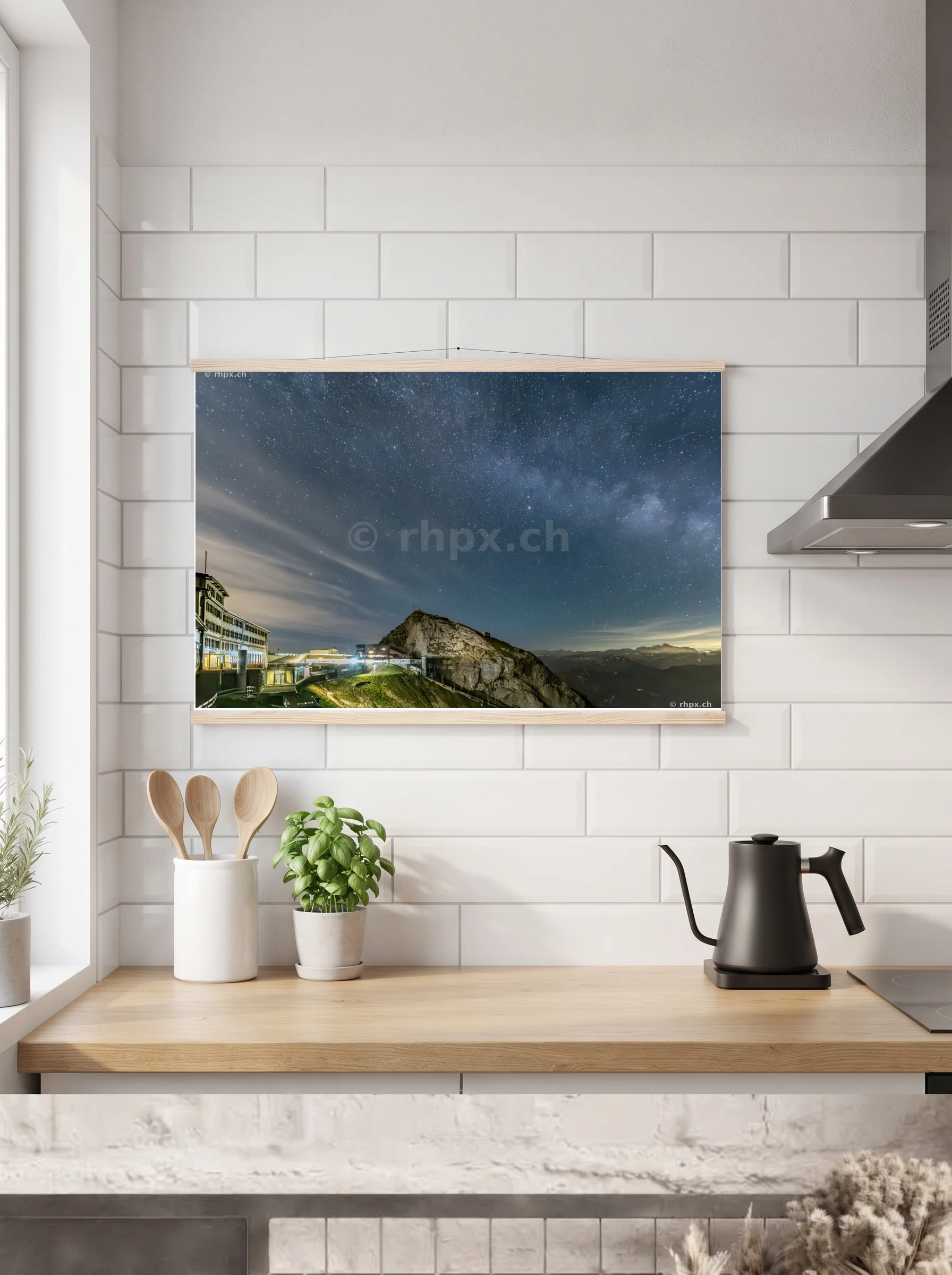 Premium-Poster mit Leisten horizontal 60x90 cm