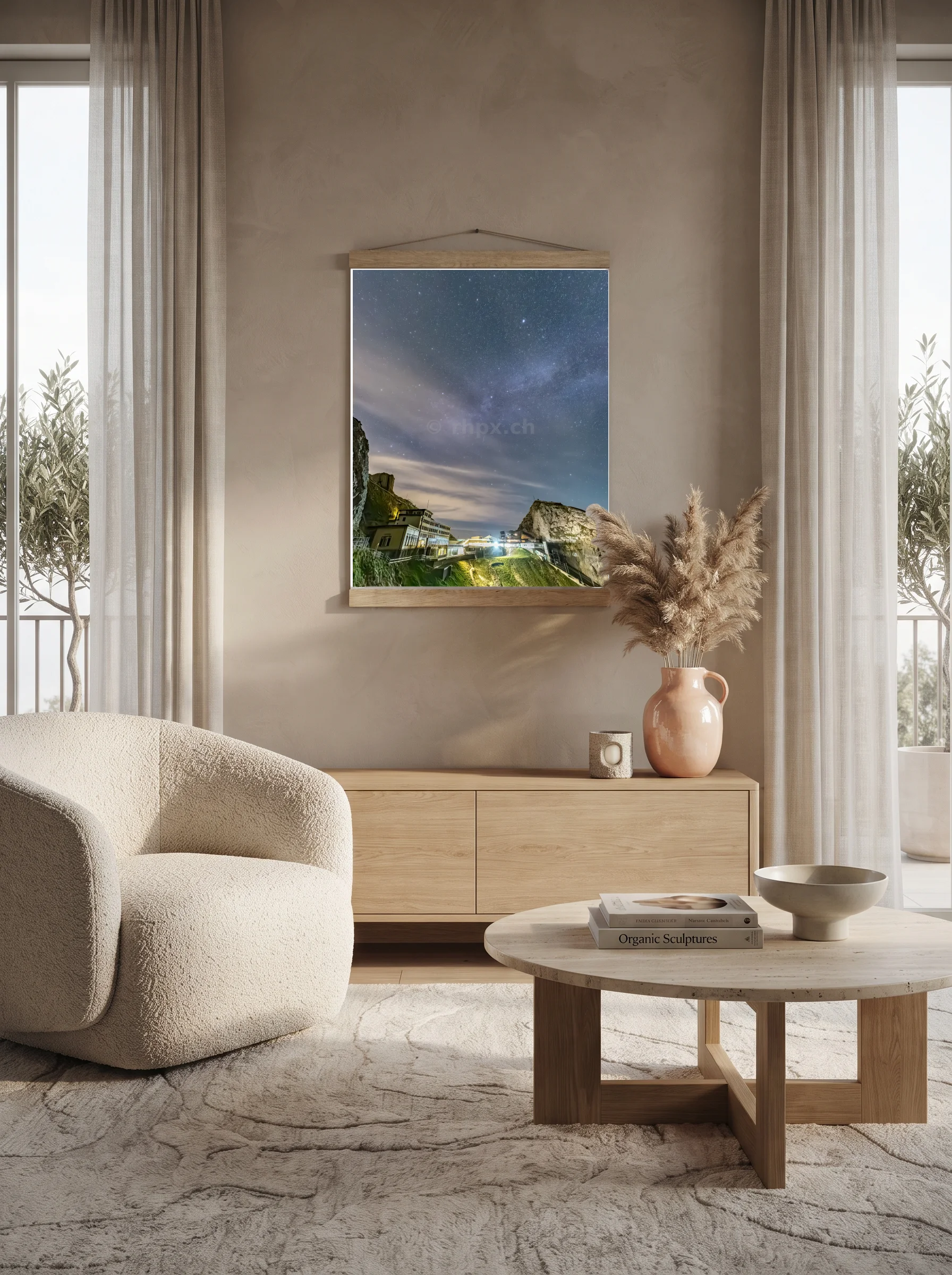 Premium-Poster mit Leisten Vertikal A3 (29.7 x 42 cm)