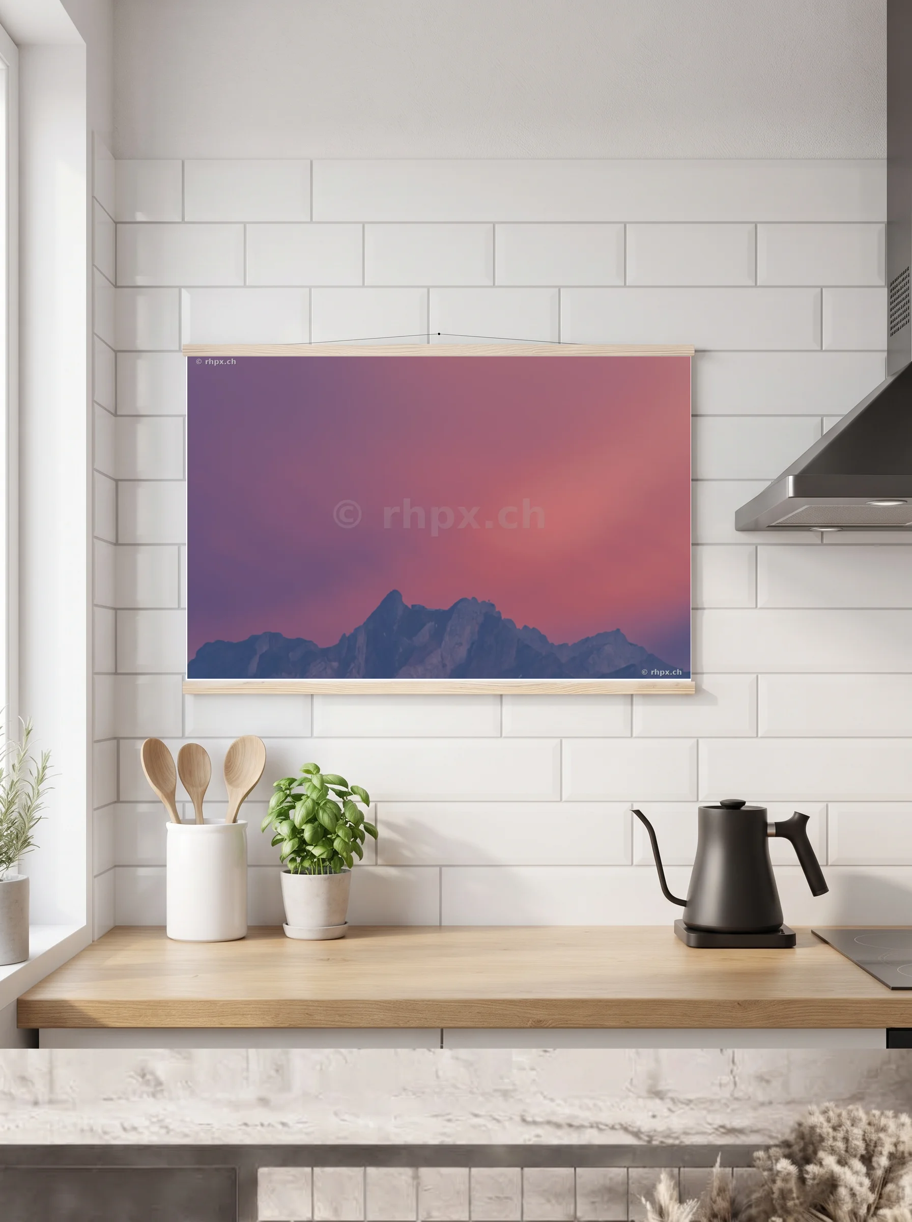 Premium-Poster mit Leisten horizontal 60x90 cm
