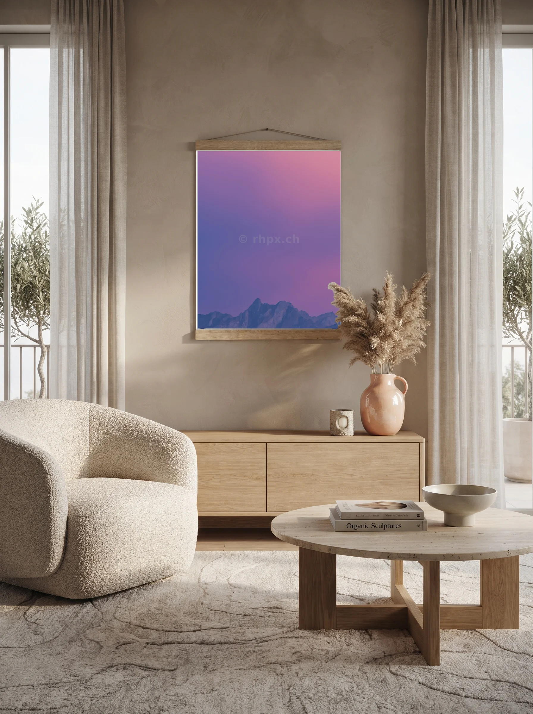 Premium-Poster mit Leisten Vertikal A0 (84.1 x 118.9 cm)