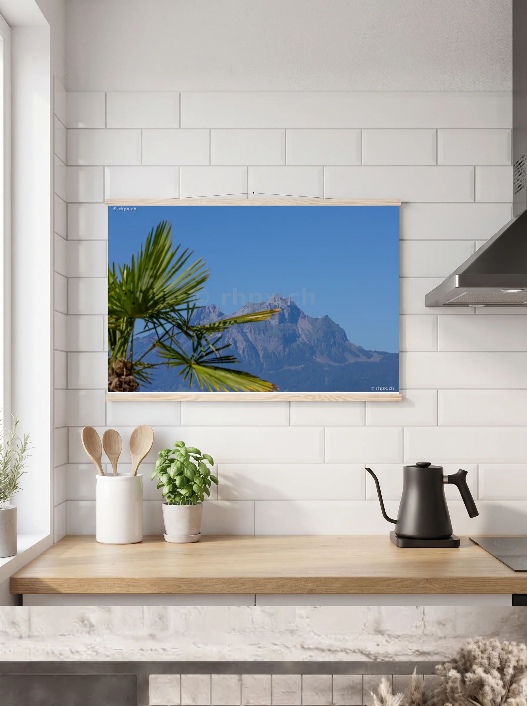 Premium-Poster mit Leisten horizontal 60x90 cm