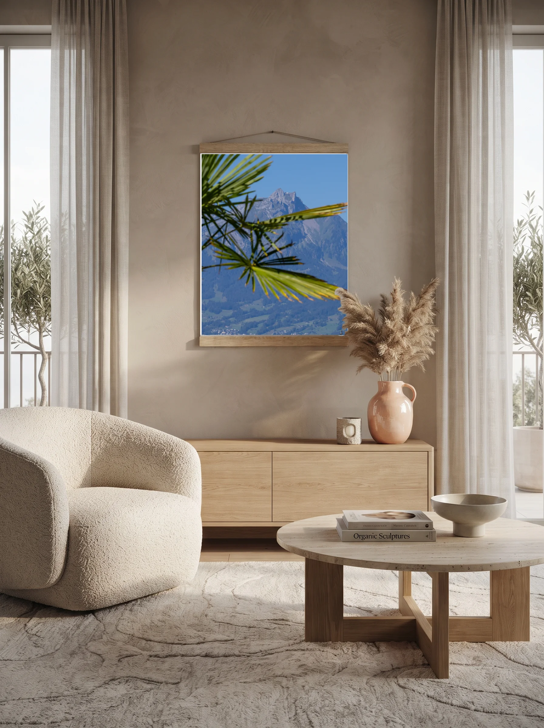 Premium-Poster mit Leisten Vertikal A0 (84.1 x 118.9 cm)