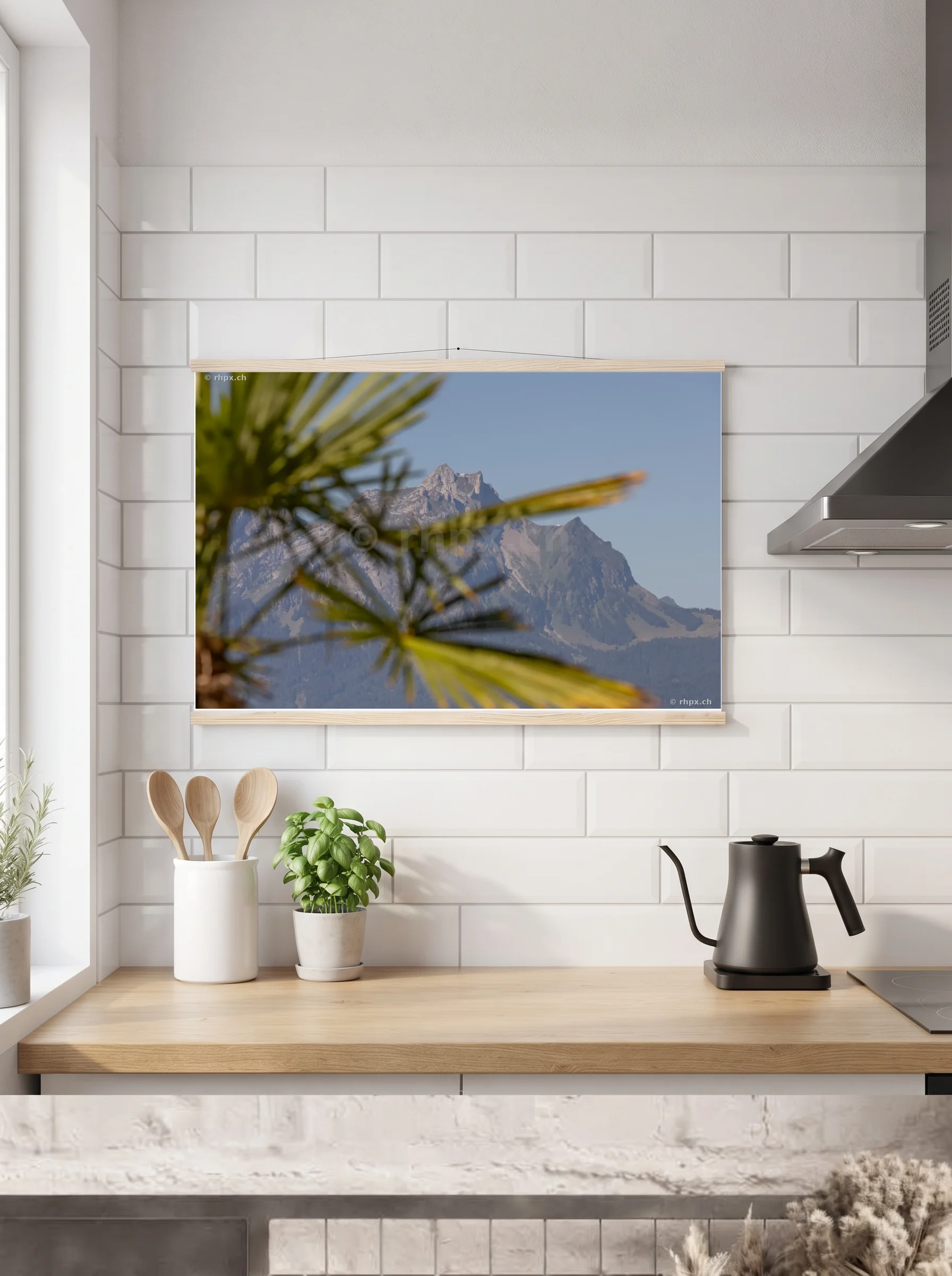 Premium-Poster mit Leisten horizontal 60x90 cm