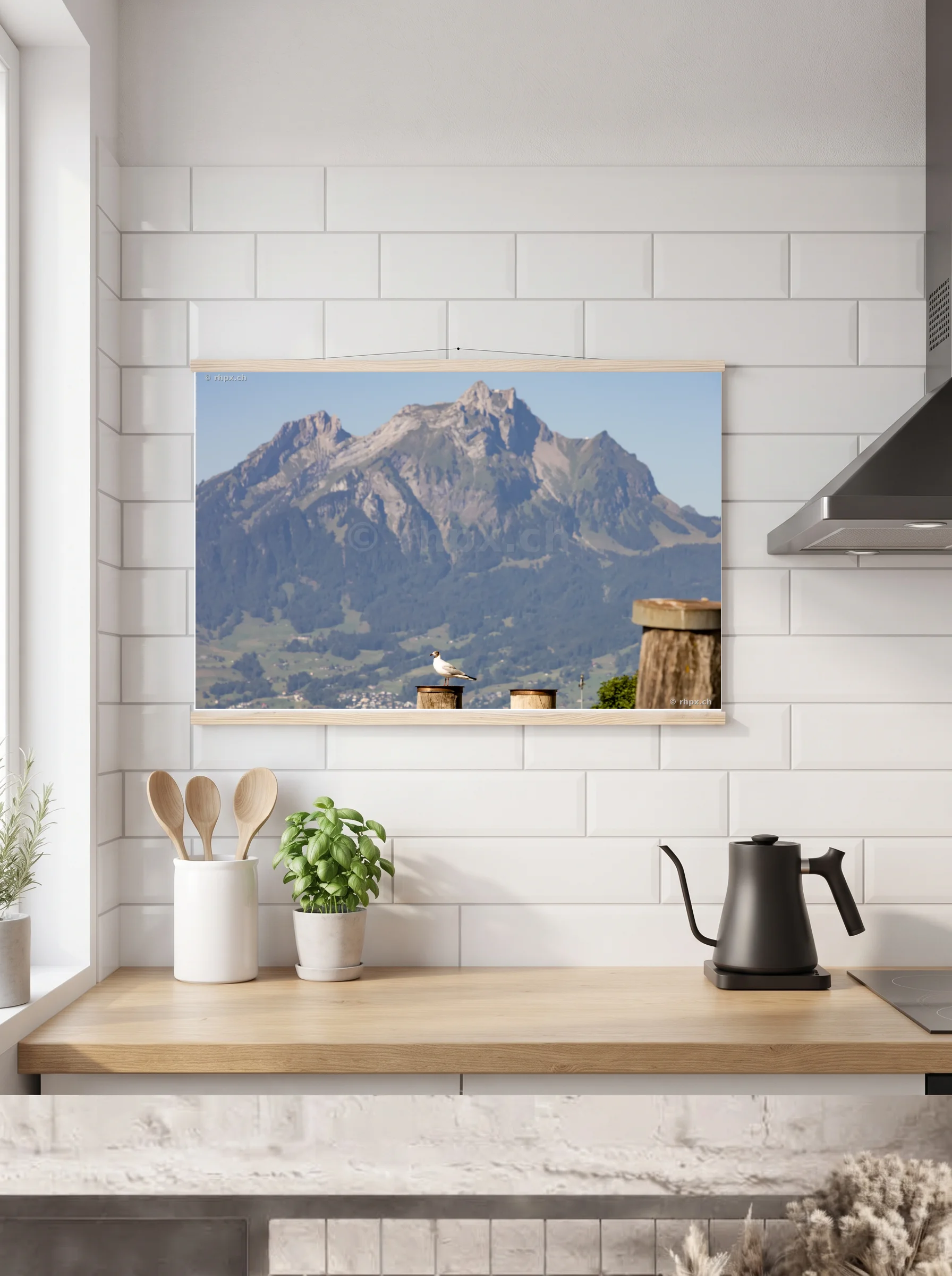 Premium-Poster mit Leisten horizontal A2 (42 x 59.4 cm)