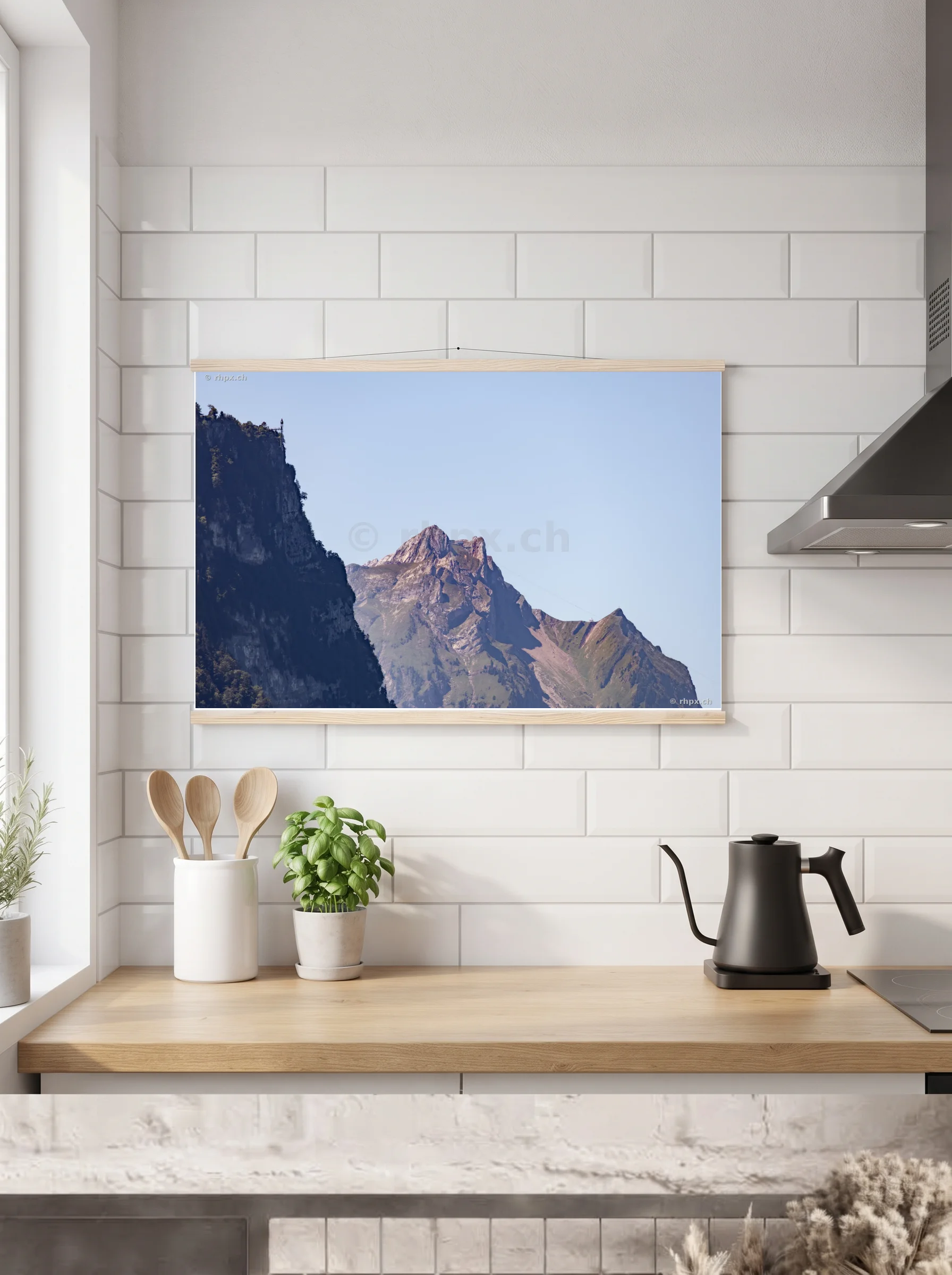 Premium-Poster mit Leisten horizontal 60x90 cm