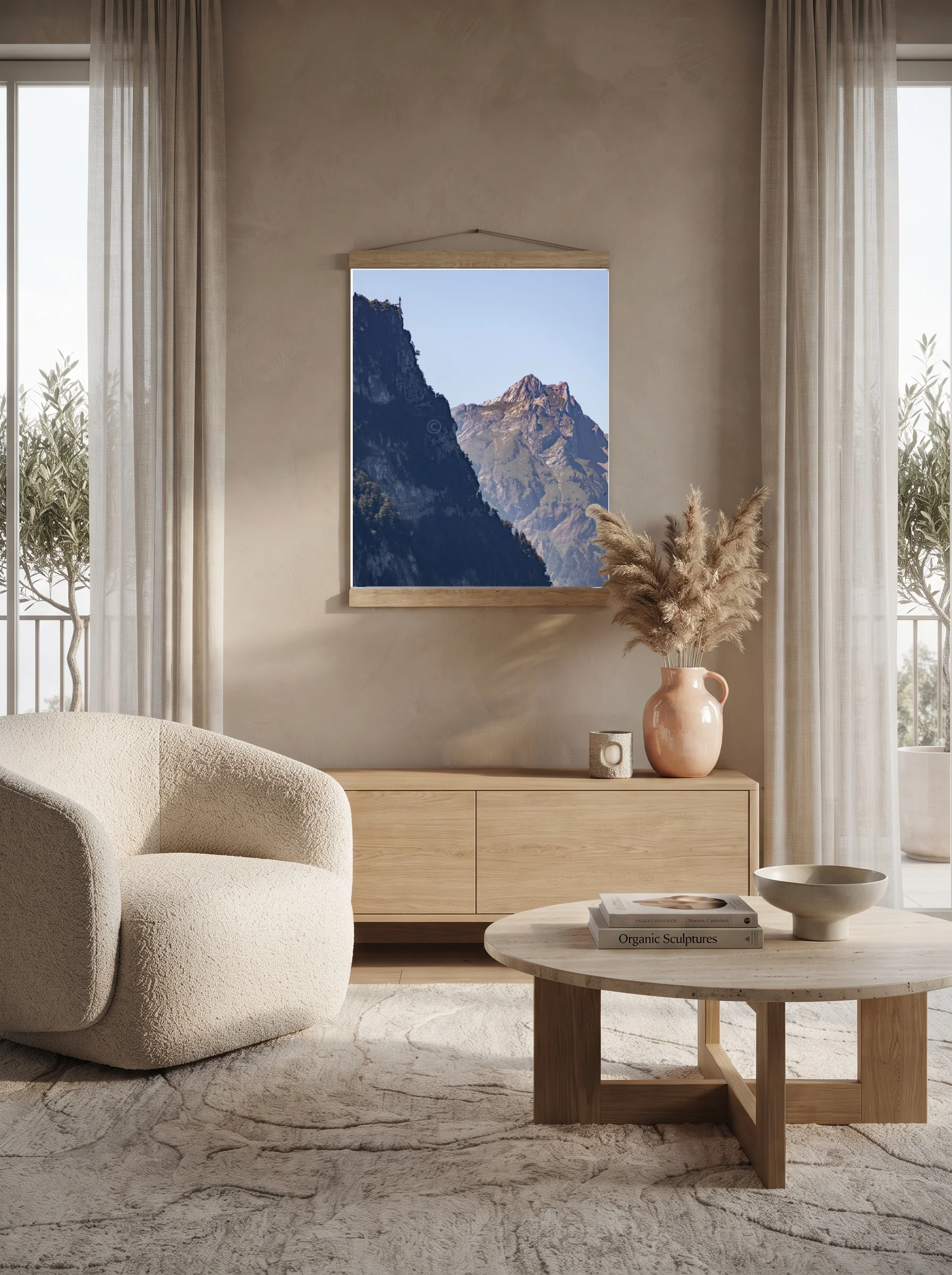 Premium-Poster mit Leisten Vertikal 60x90 cm
