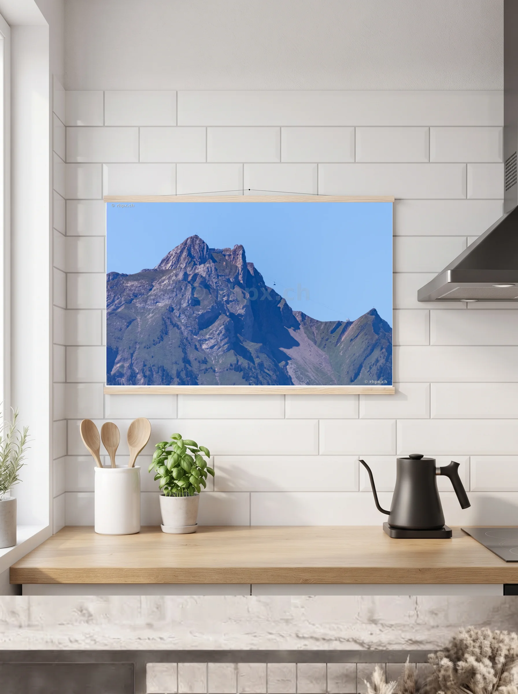 Premium-Poster mit Leisten horizontal A3 (29.7 x 42 cm)